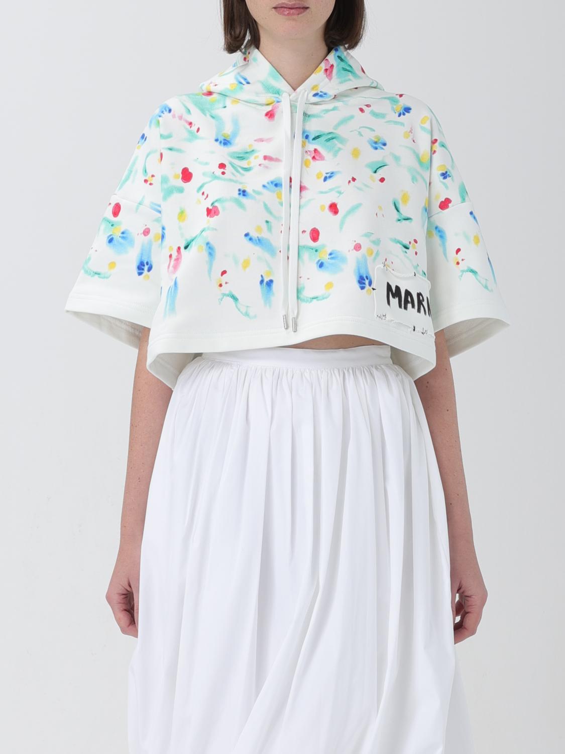 Marni Women's White Cotton Sweatshirt White