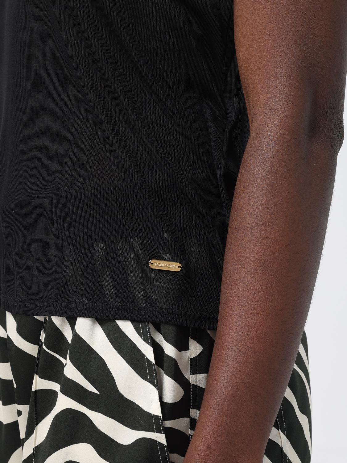 TOM FORD CAMISETA: Camiseta mujer Tom Ford, Negro - Img 5