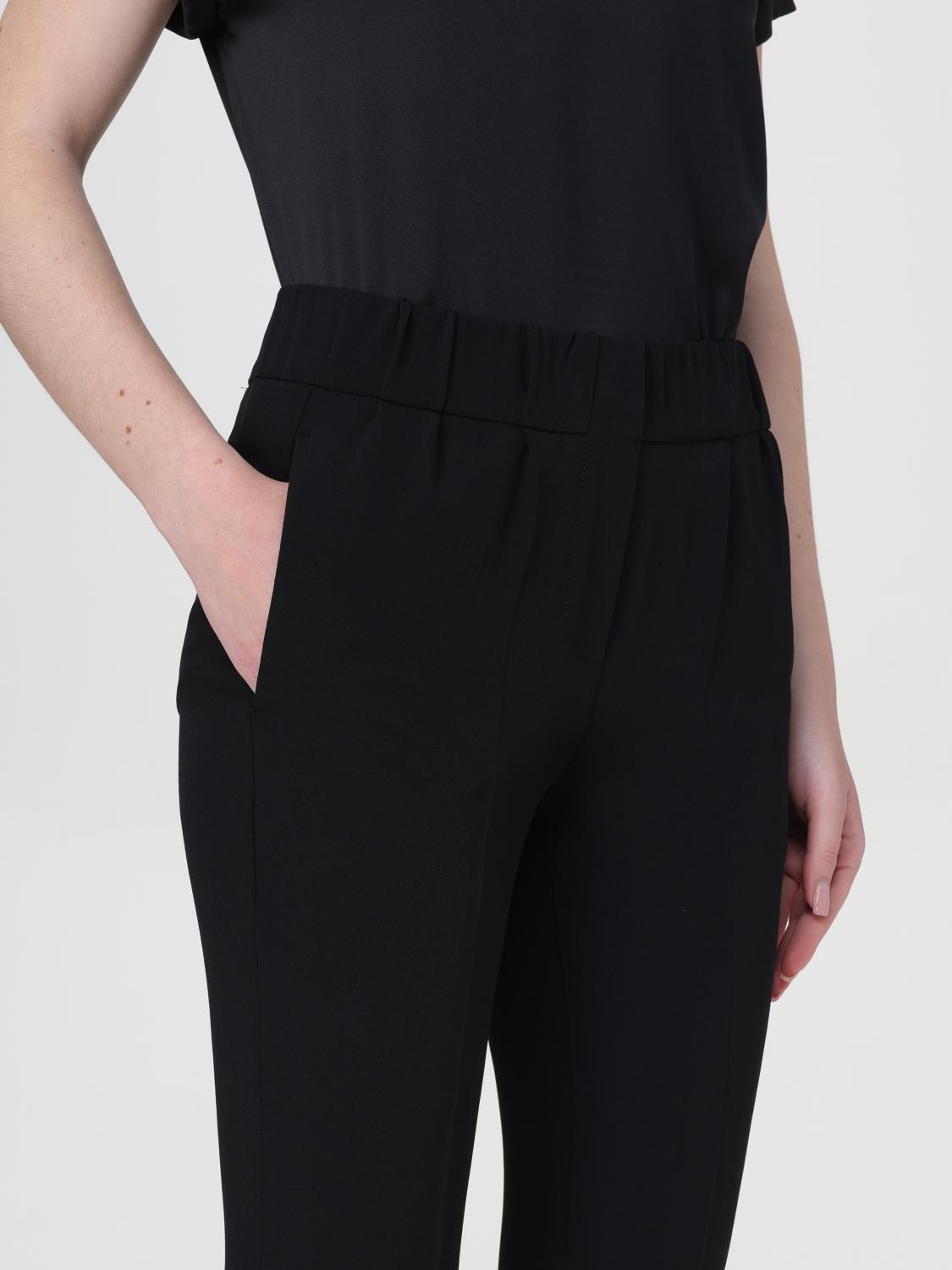 BRUNELLO CUCINELLI: Pants woman - Black | Brunello Cucinelli