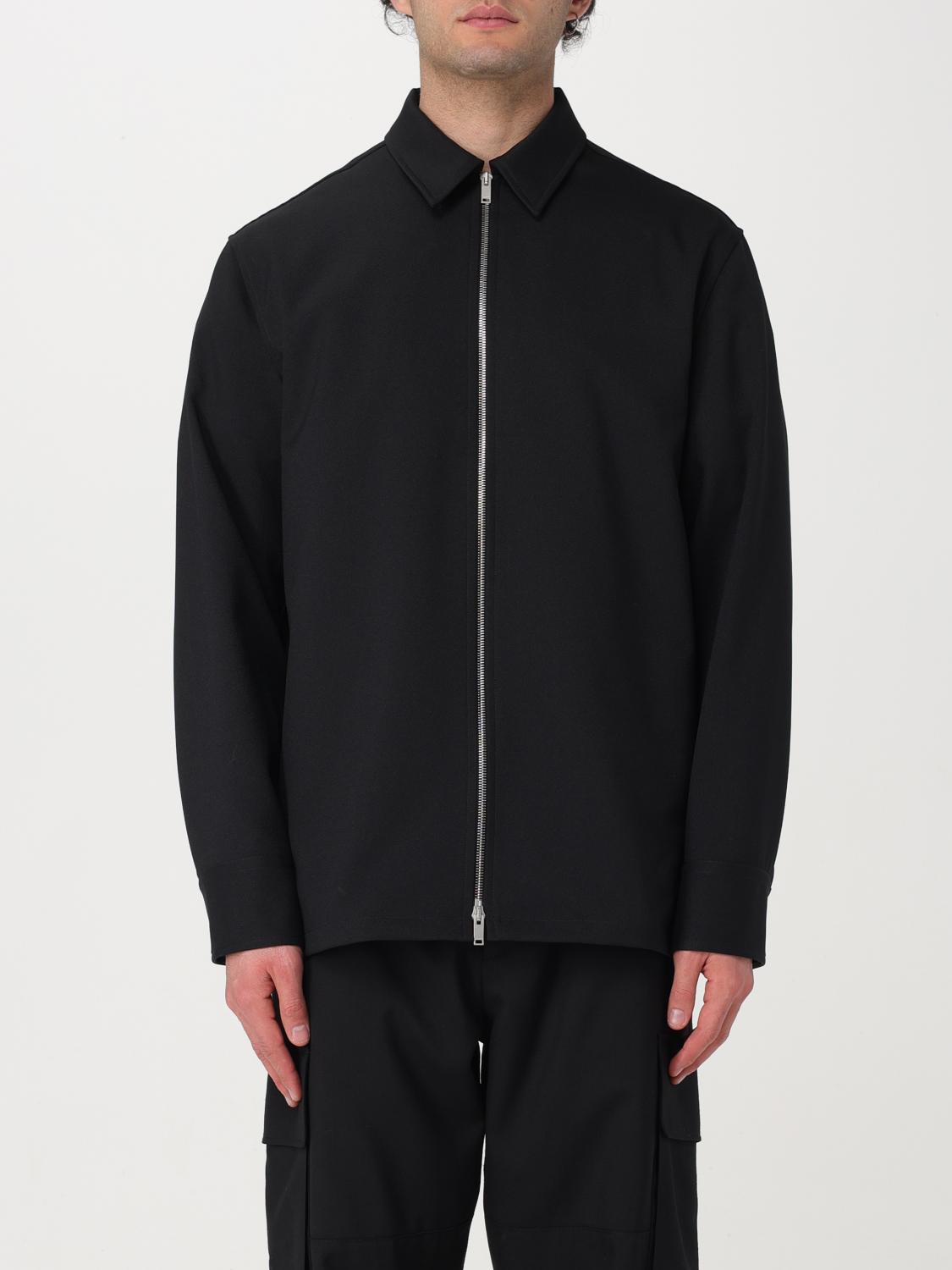 JIL SANDER ジャケット: シャツ メンズ Jil Sander, ブラック - Img 1