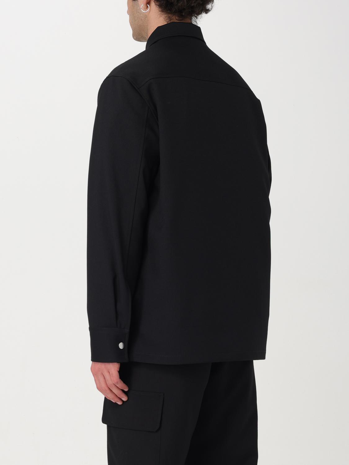 JIL SANDER ジャケット: シャツ メンズ Jil Sander, ブラック - Img 3