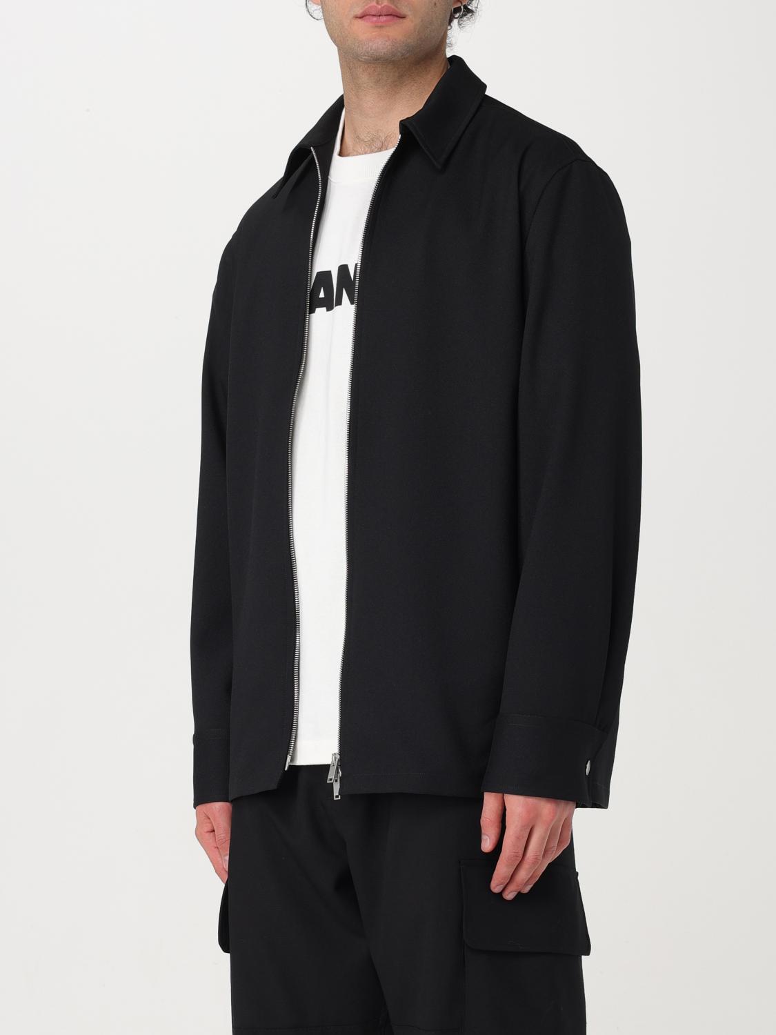 JIL SANDER ジャケット: シャツ メンズ Jil Sander, ブラック - Img 4
