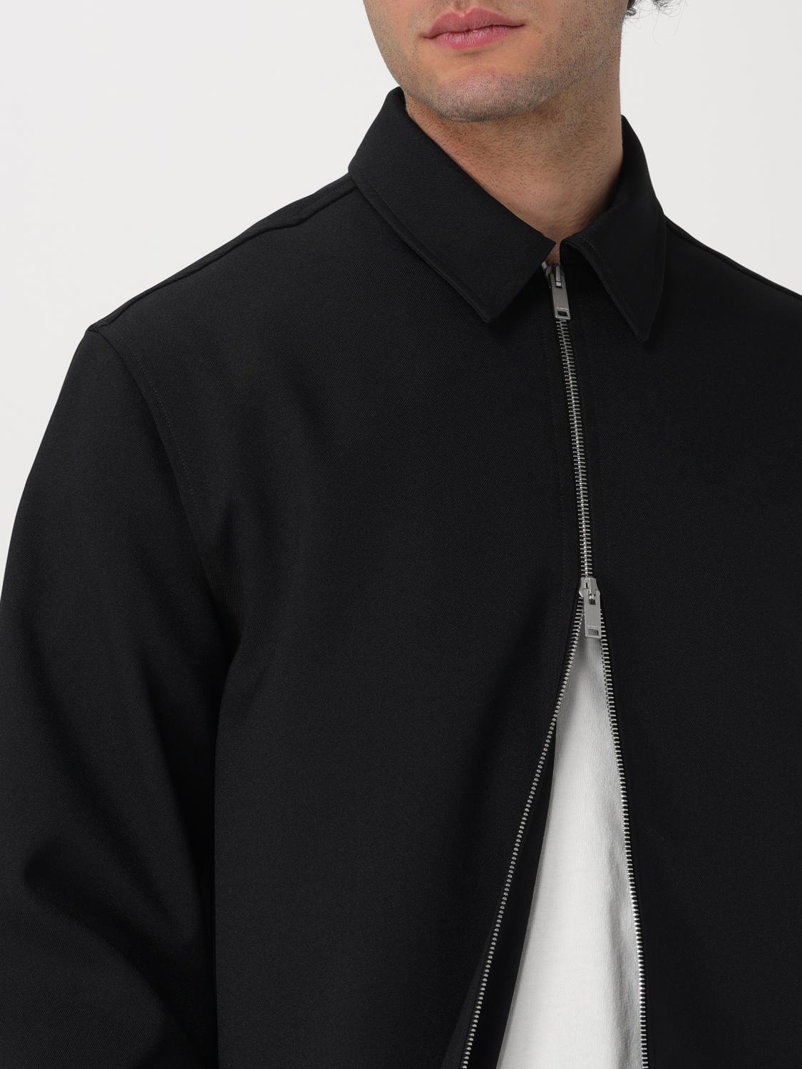 JIL SANDER ジャケット: シャツ メンズ Jil Sander, ブラック - Img 5