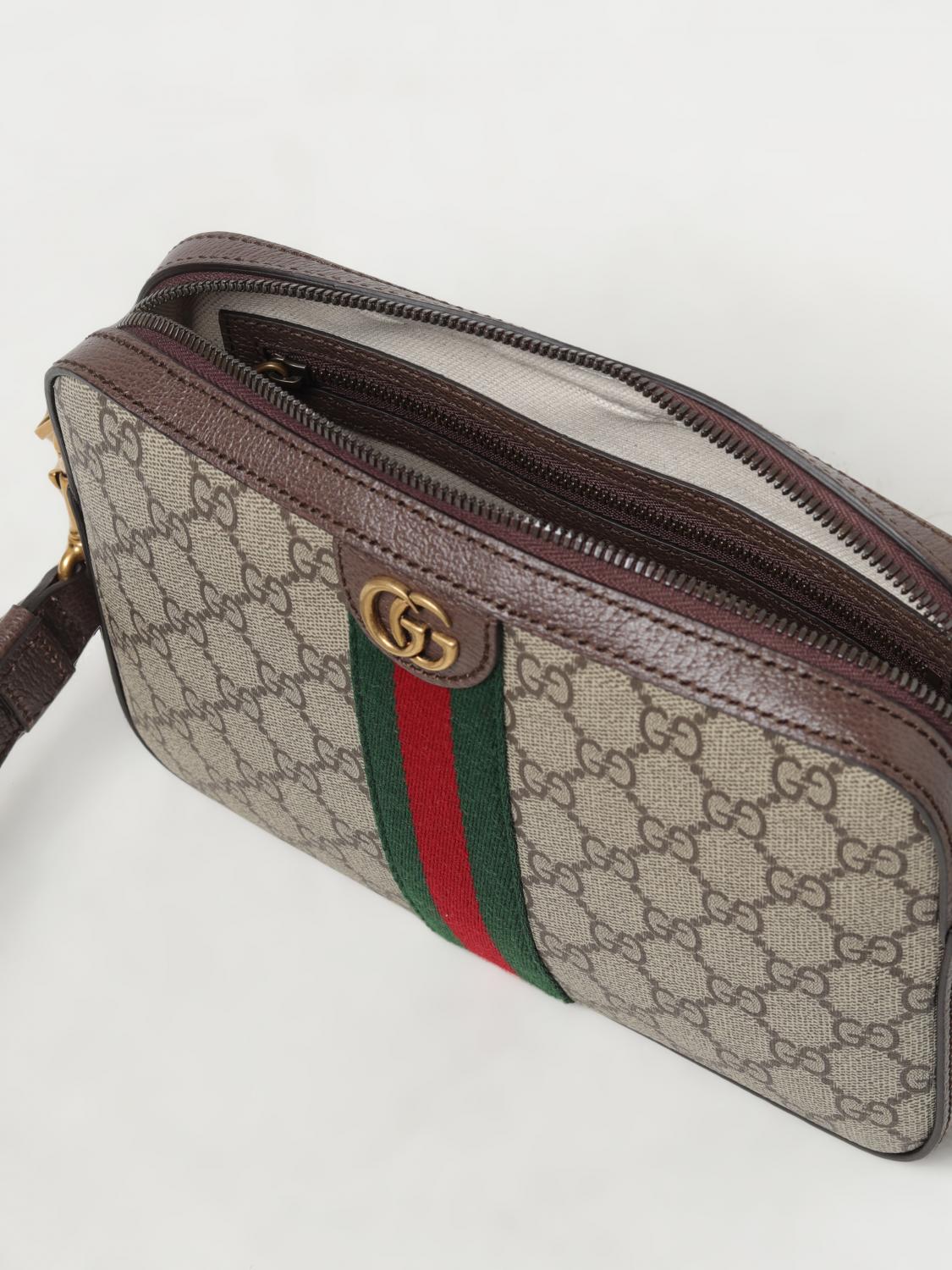 GUCCI: Shoulder bag men - Beige | Gucci briefcase