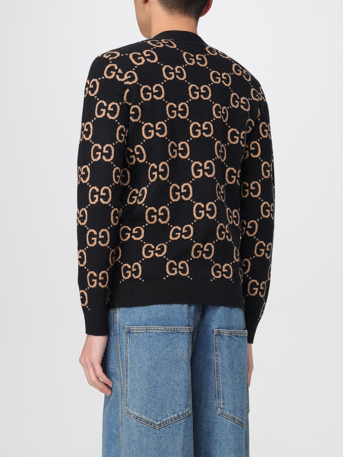 GUCCI CARDIGAN: Cardigan men Gucci, Black - Img 3