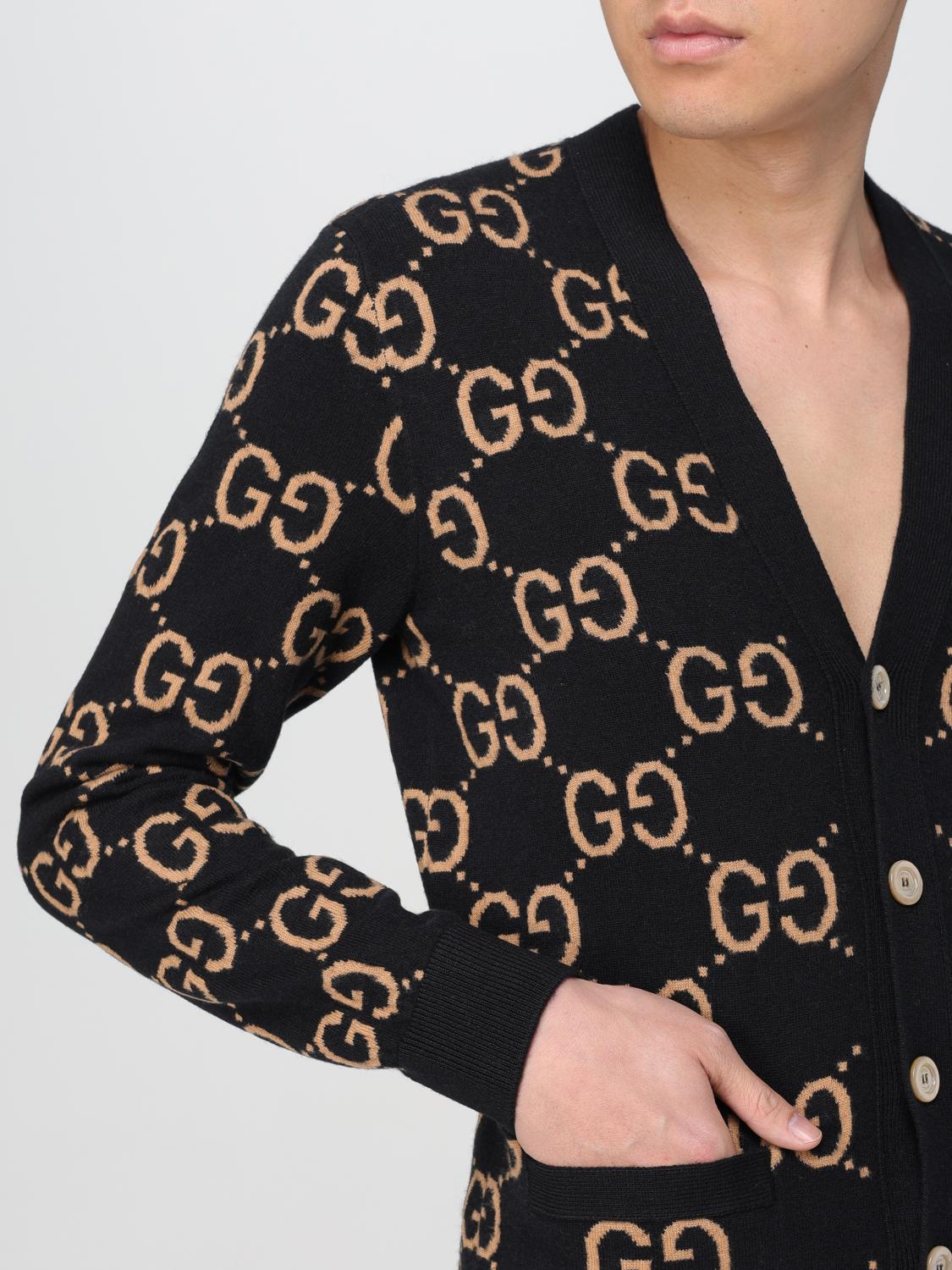 GUCCI：カーディガン メンズ - ブラック | GIGLIO.COMオンライン