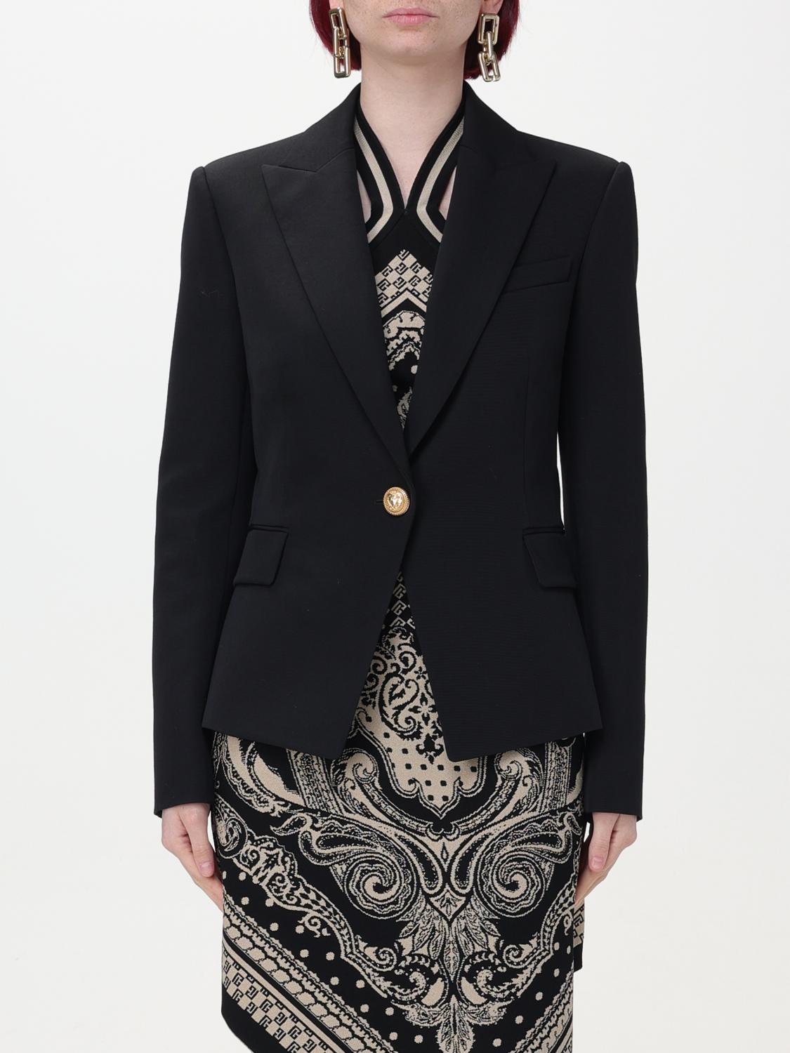 Balmain ジャケット レディース - ブラック | CF1SE002WB08 | GIGLIO.COM