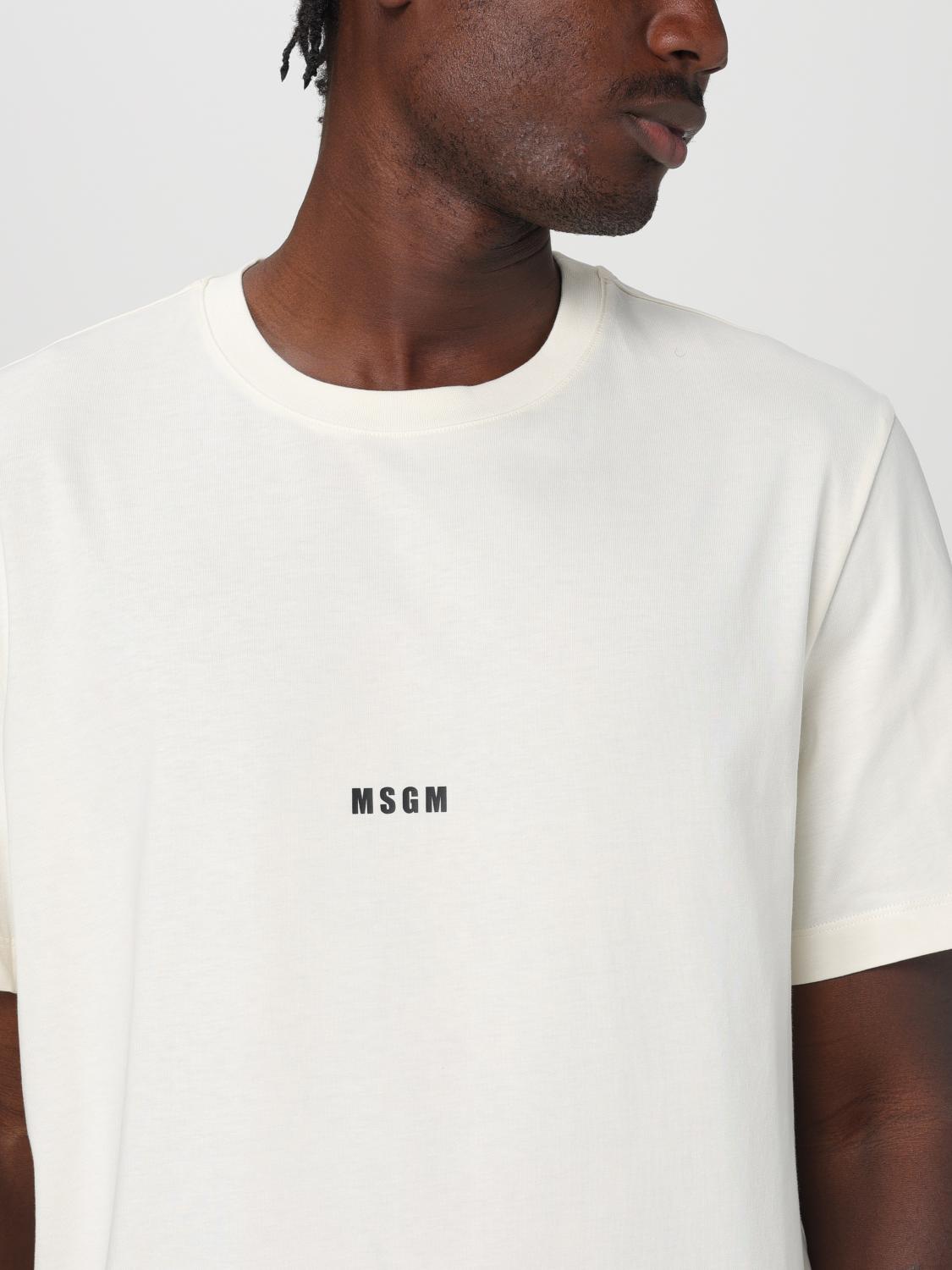 MSGM CAMISETA: Camiseta hombre MSGM, Marfil - Img 3