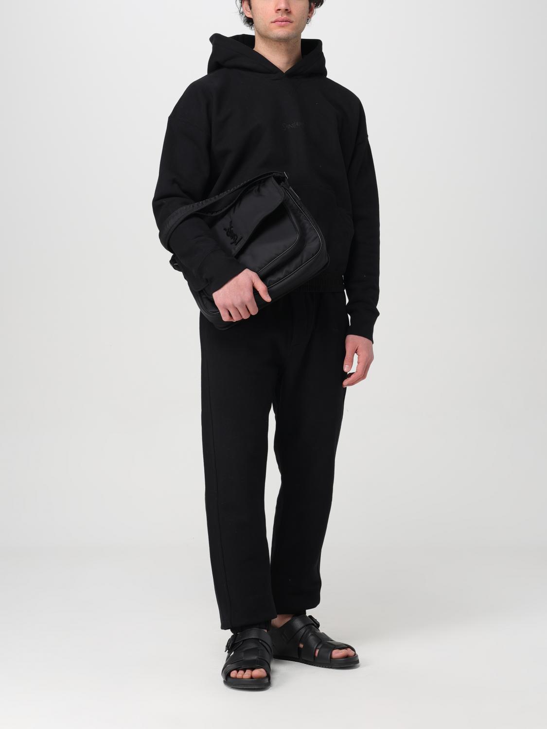 SAINT LAURENT SWEATSHIRT: Pullover herren Saint Laurent, Schwarz - Img 2