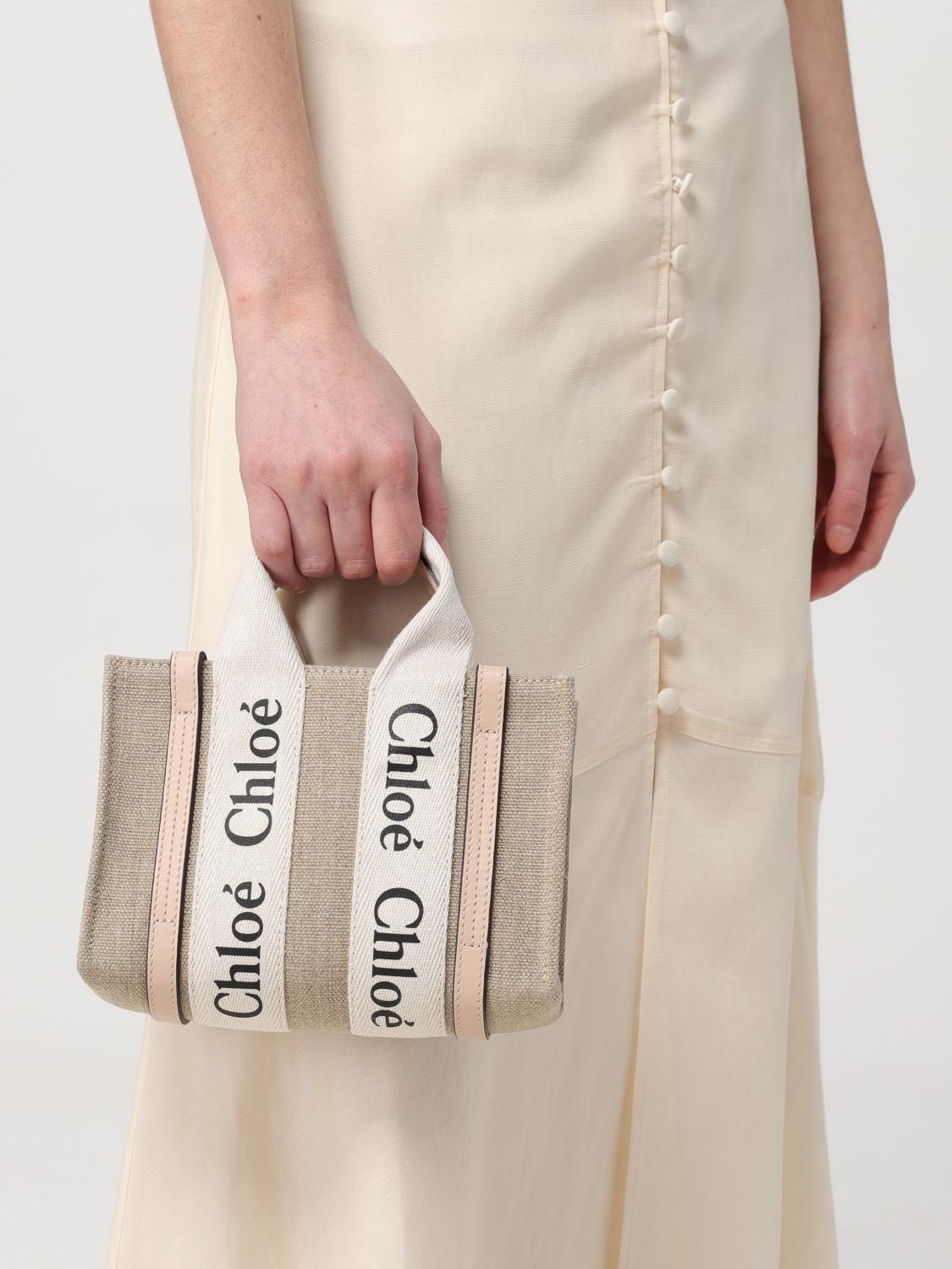 CHLOÉ: Handbag woman - Dove Grey | Chloé mini bag