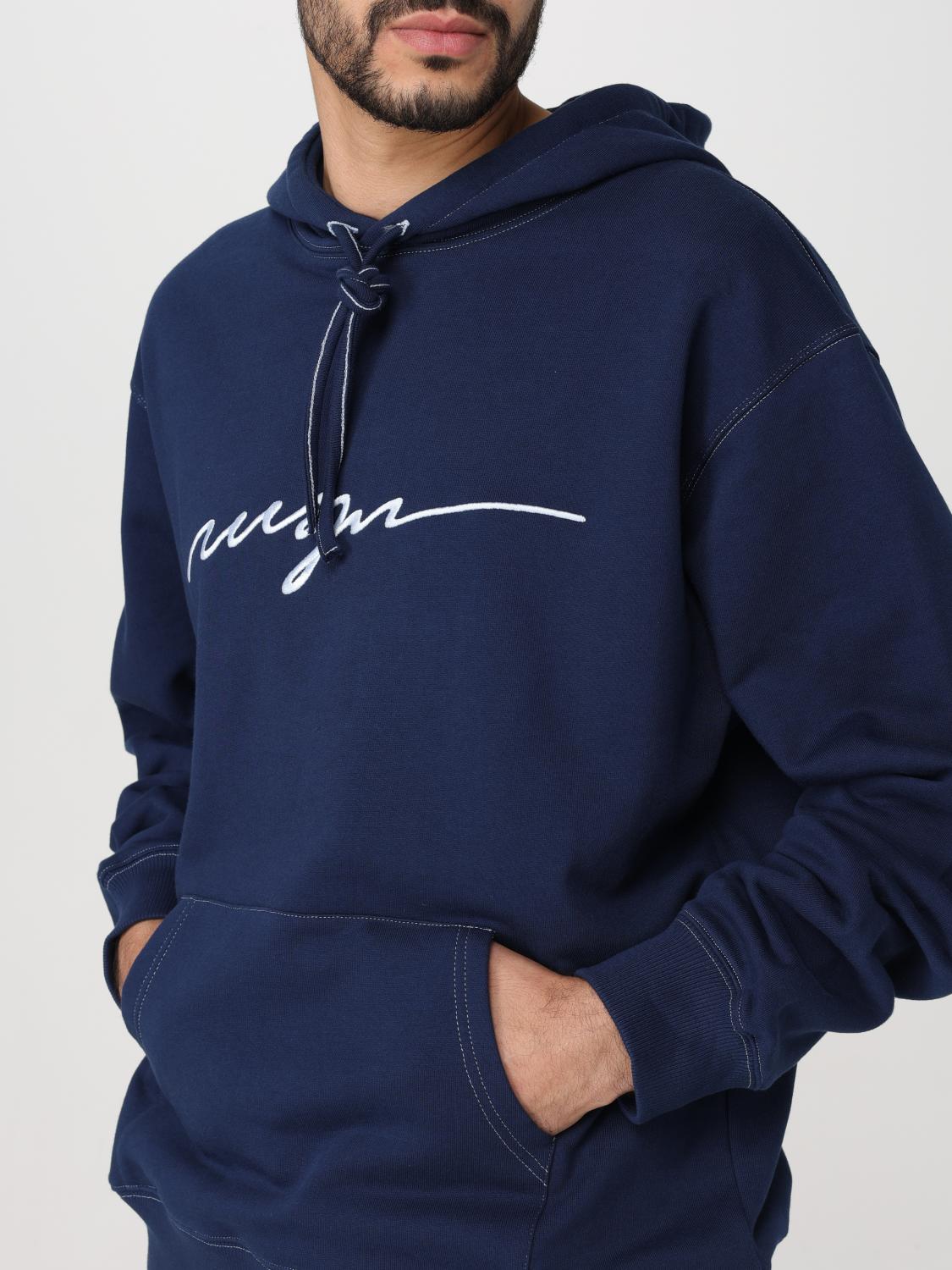 MSGM 卫衣: 卫衣 男士 MSGM, 蓝色 - Img 4