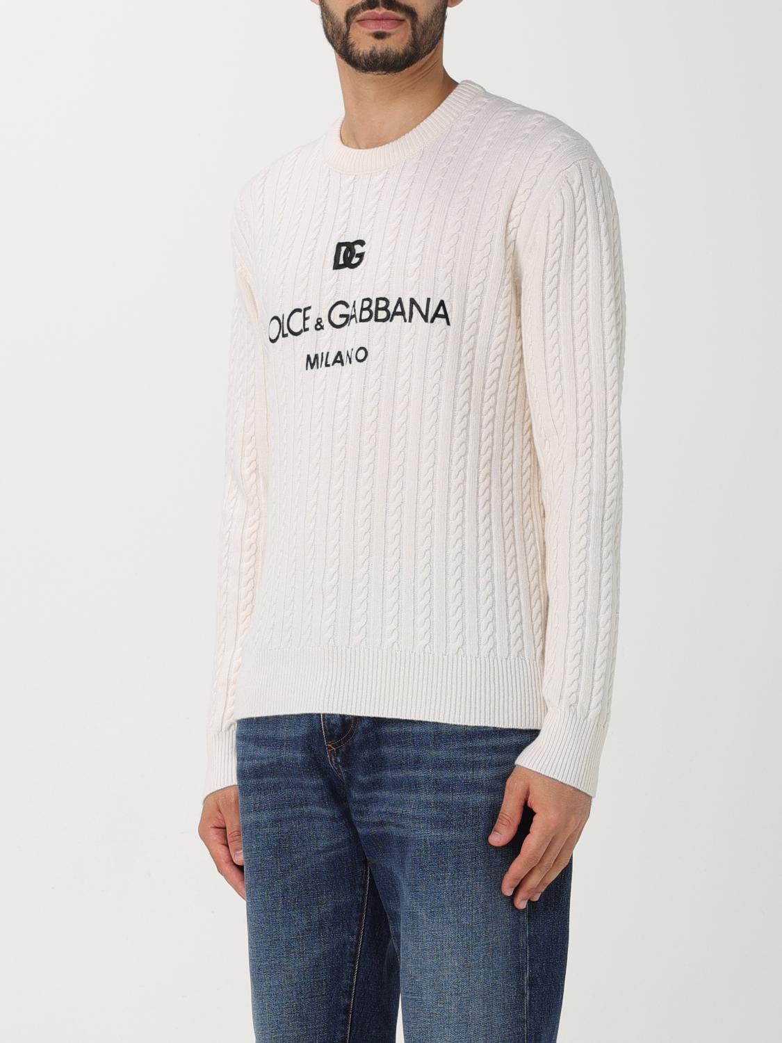 Dolce & Gabbana Sweater men - White | GXX09ZJCVS3 | GIGLIO.COM