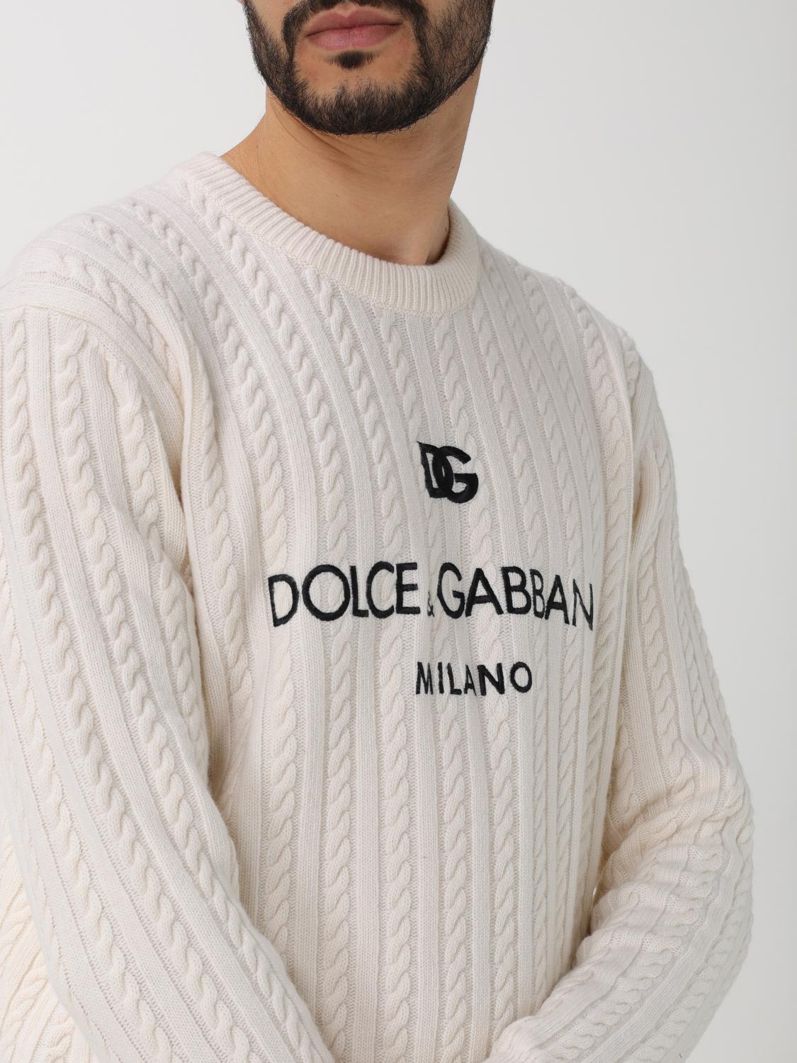 Dolce & Gabbana Sweater men - White | GXX09ZJCVS3 | GIGLIO.COM