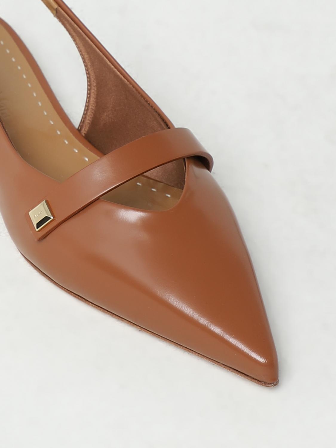 MAX MARA CHAUSSURES PLATES: Chaussures femme Max Mara, Cuir - Img 4