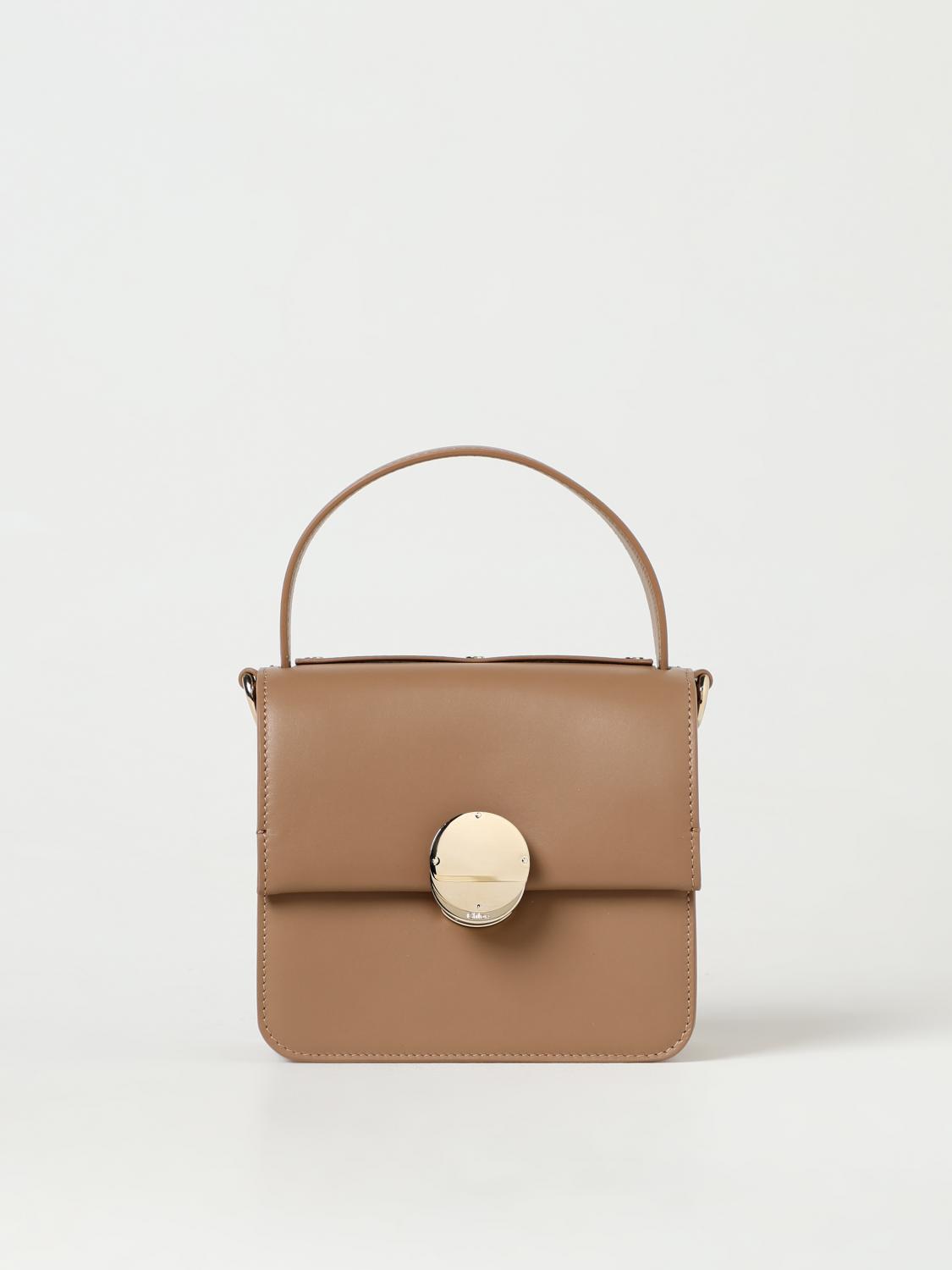 CHLOÉ BORSA MINI: Borsa mini Penelope Chloé in pelle, Beige - Img 1