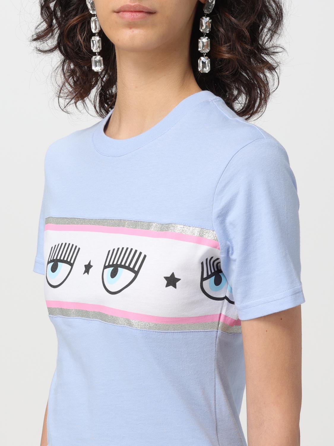 CHIARA FERRAGNI T-SHIRT: T-shirt woman Chiara Ferragni, Blue - Img 3