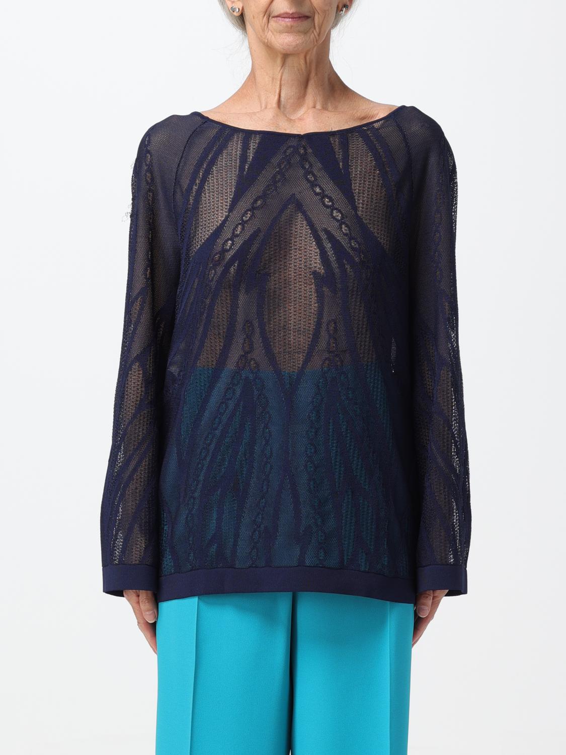 ALBERTA FERRETTI JERSEY: Jersey mujer Alberta Ferretti, Azul Oscuro - Img 1