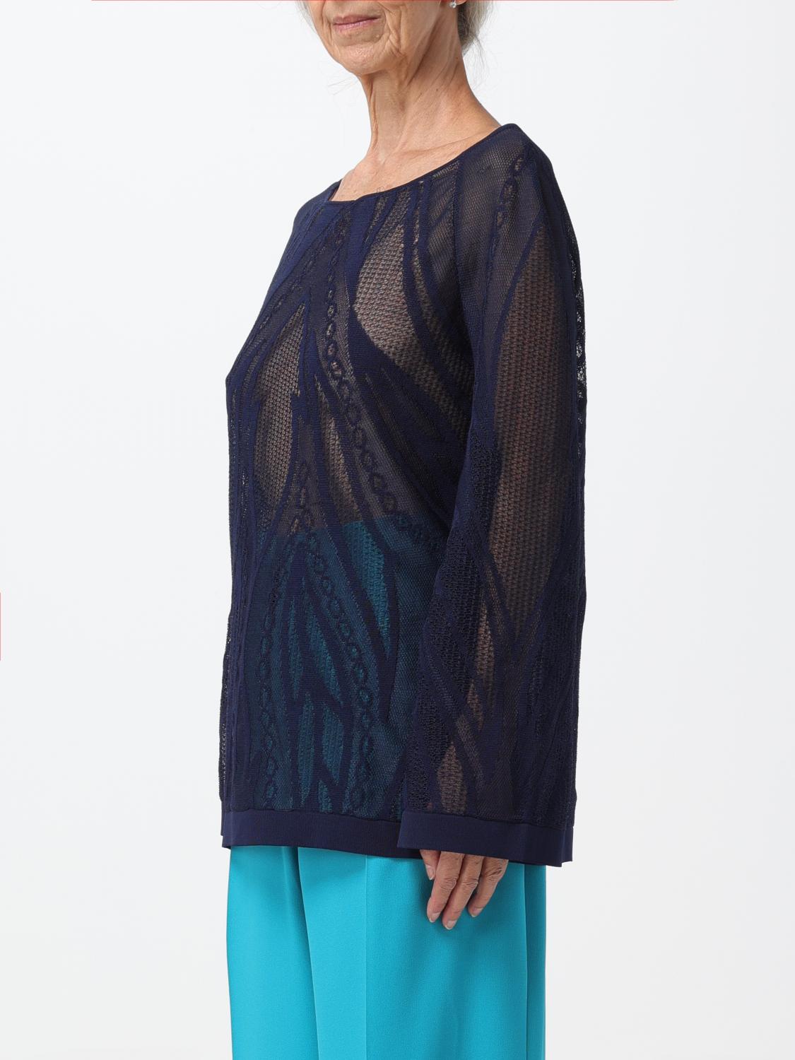 ALBERTA FERRETTI JERSEY: Jersey mujer Alberta Ferretti, Azul Oscuro - Img 4