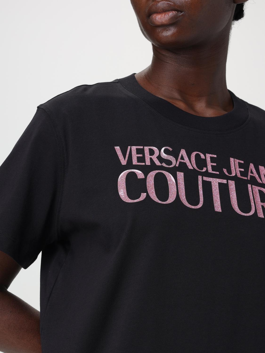 VERSACE JEANS COUTURE CAMISETA: Camiseta mujer Versace Jeans Couture, Negro 1 - Img 3