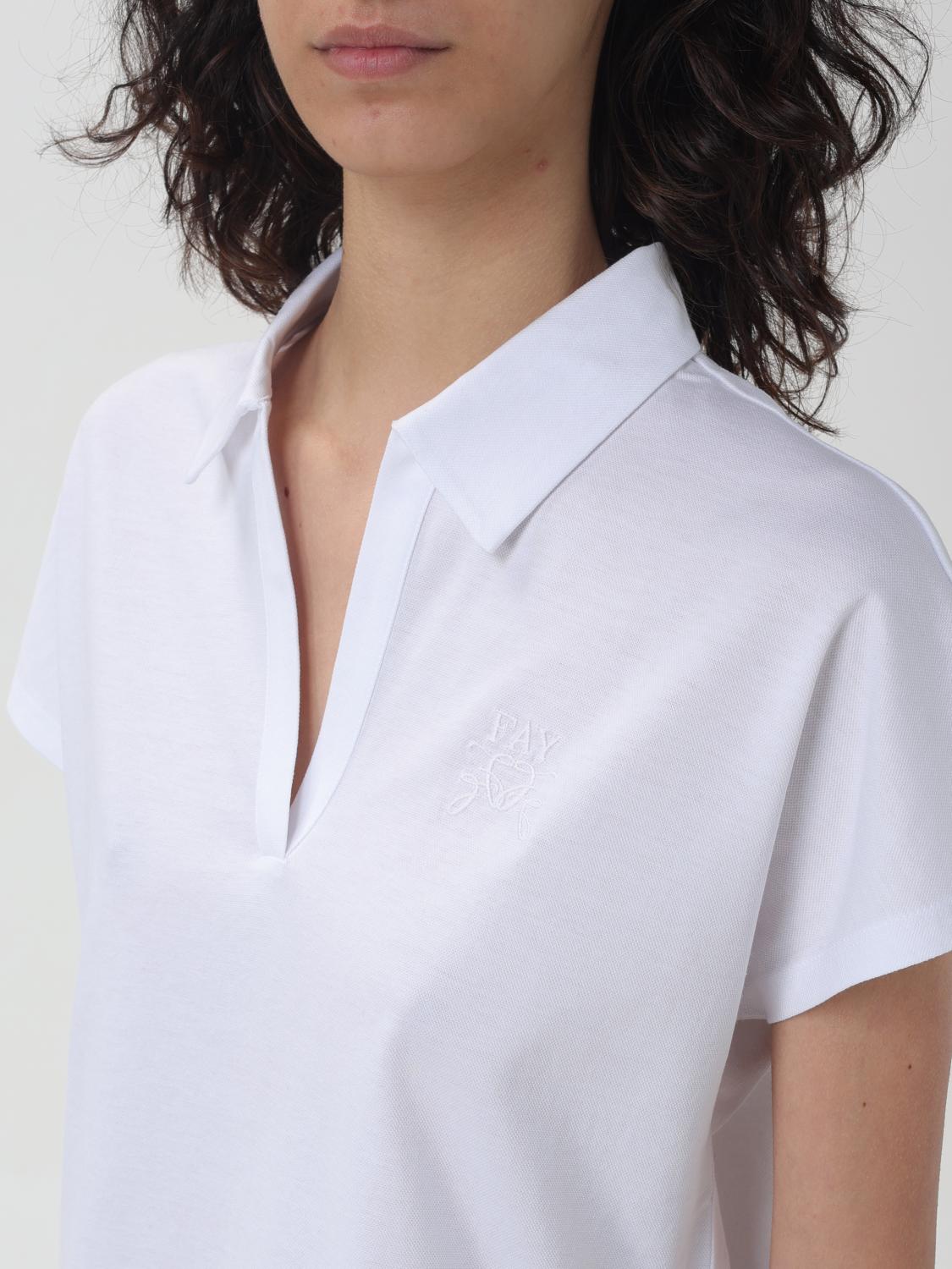 FAY POLO: T-shirt femme Fay, Blanc - Img 3