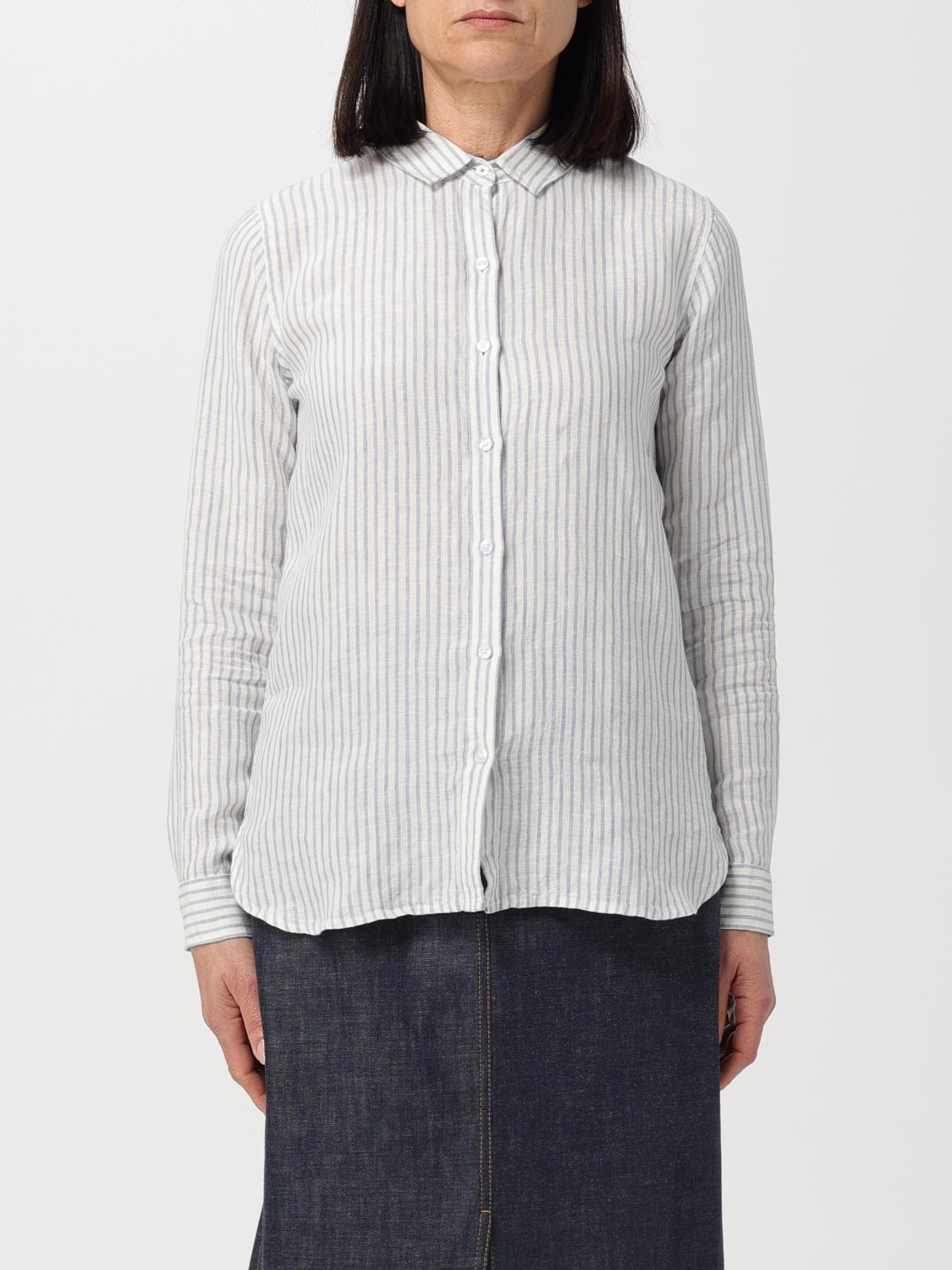 BARBOUR CAMICIA: Camicia Barbour in lino a righe , Bianco - Img 1