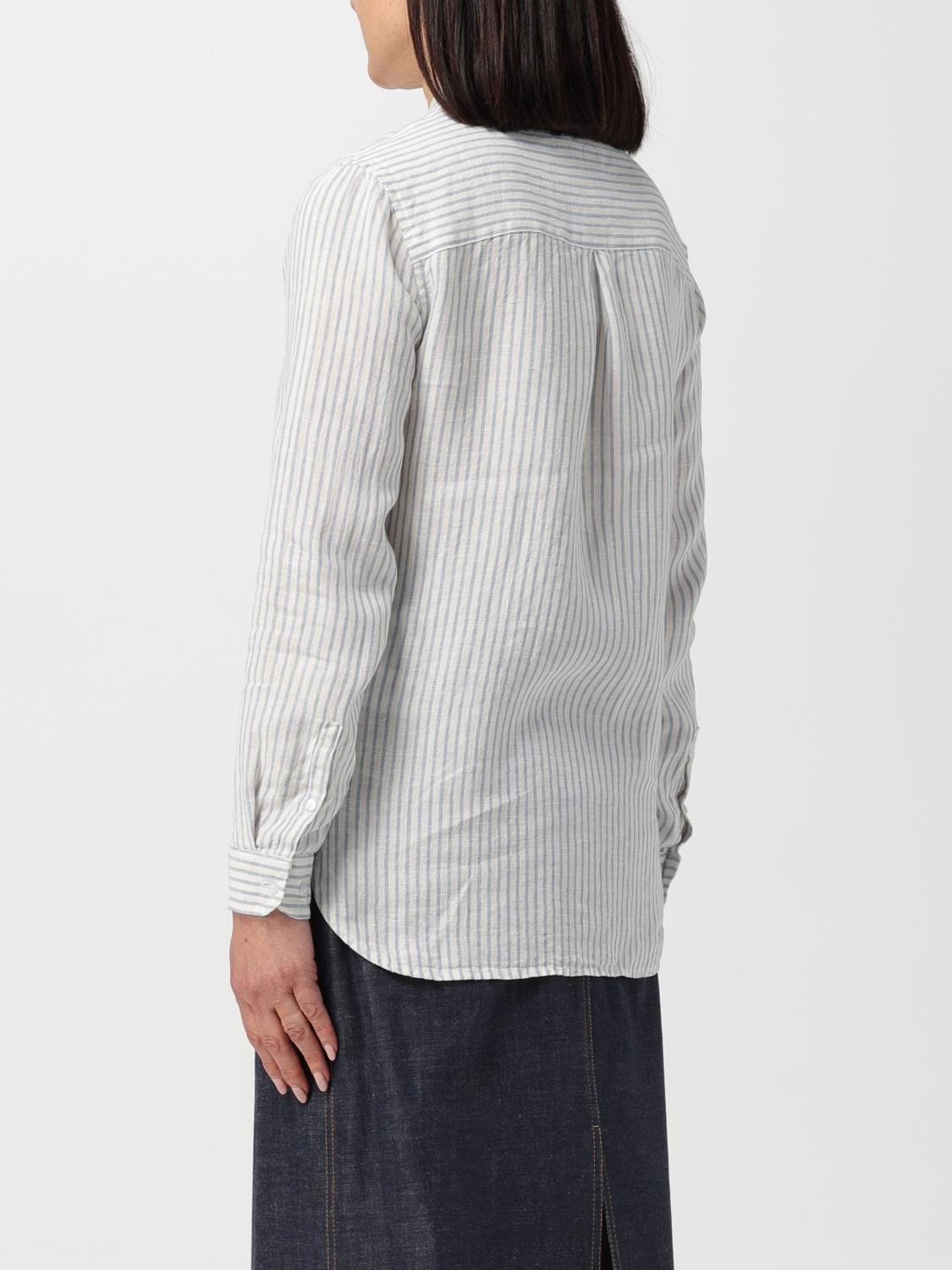 BARBOUR CAMICIA: Camicia Barbour in lino a righe , Bianco - Img 2