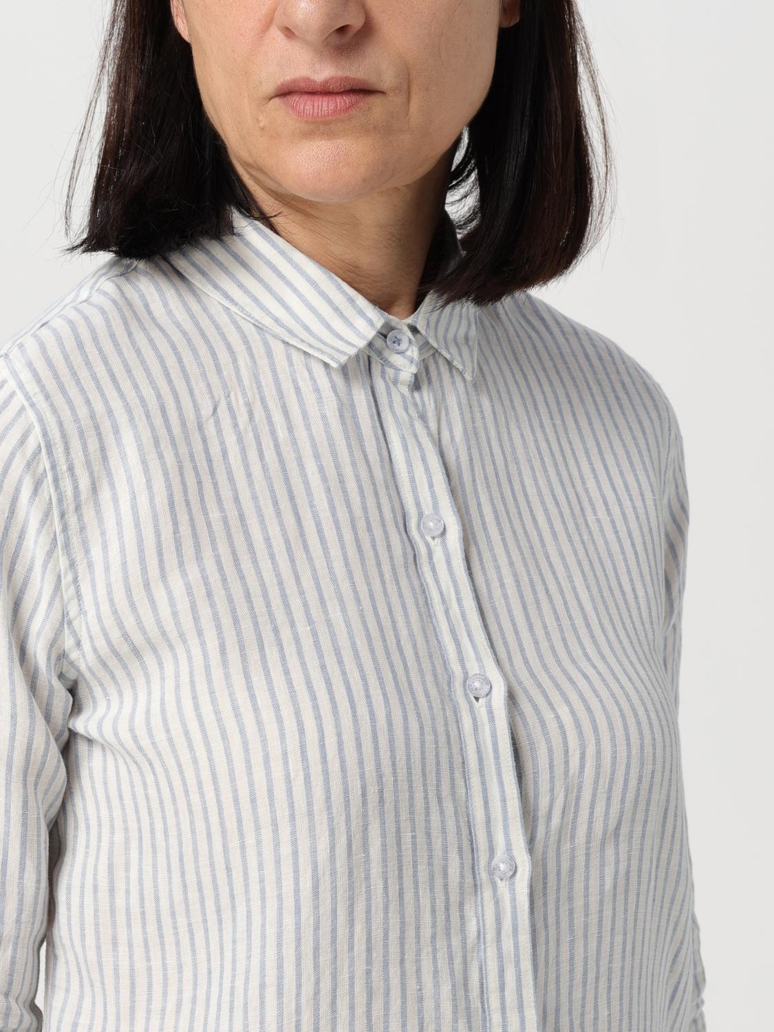 BARBOUR CAMICIA: Camicia Barbour in lino a righe , Bianco - Img 3