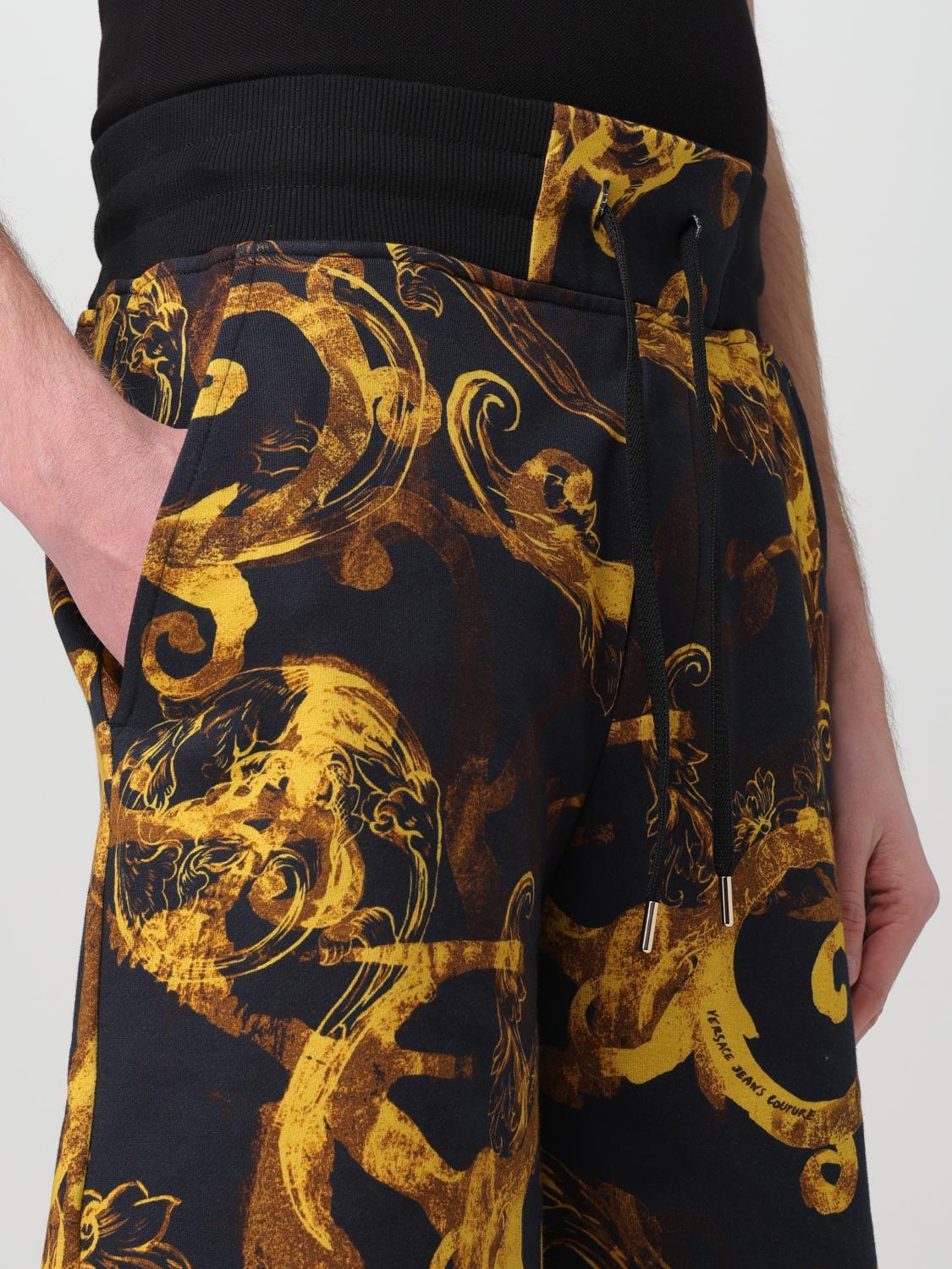VERSACE JEANS COUTURE SHORTS: Short men Versace Jeans Couture, Black - Img 4