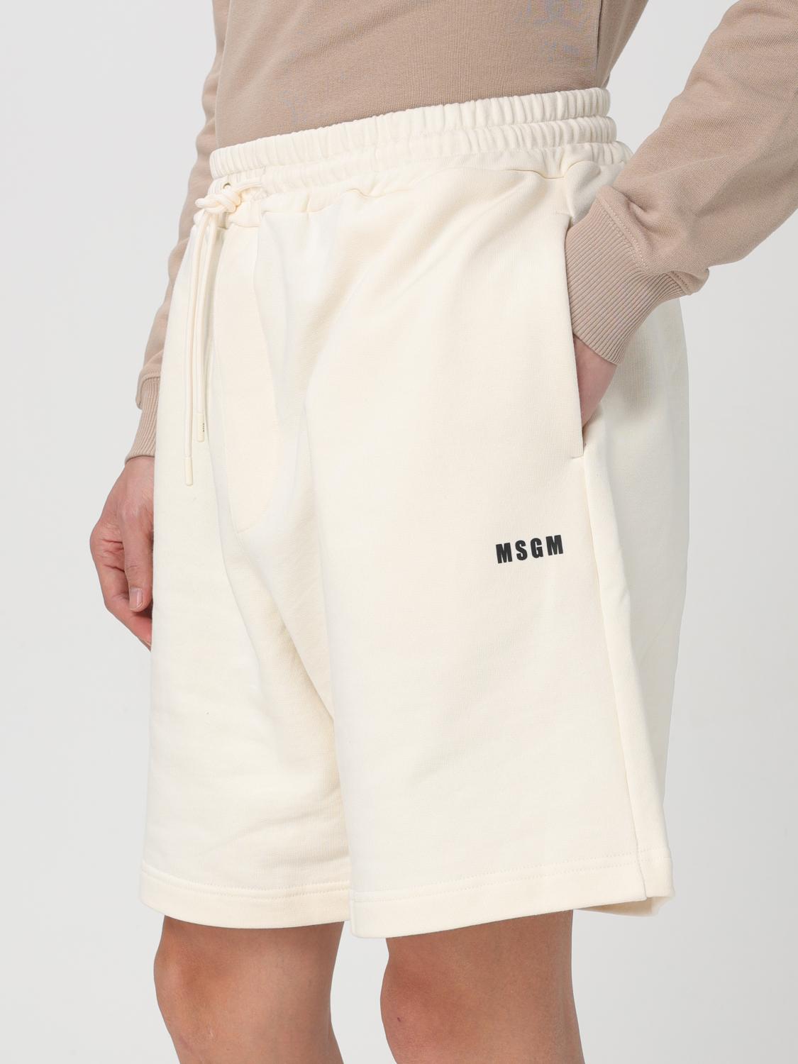 MSGM SHORTS: Short men MSGM, White - Img 4