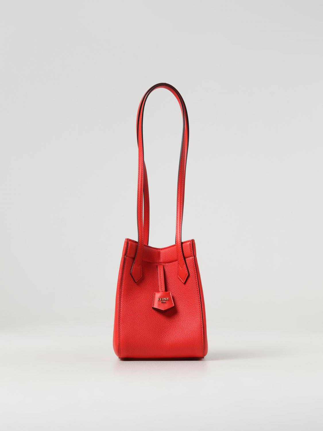 バッグ・カバンその他 FENDI Woman Mini bag Red 8BS083APZA F1NPY Fendi - Fendi Origami Mini leather bag in red | Exclusive
