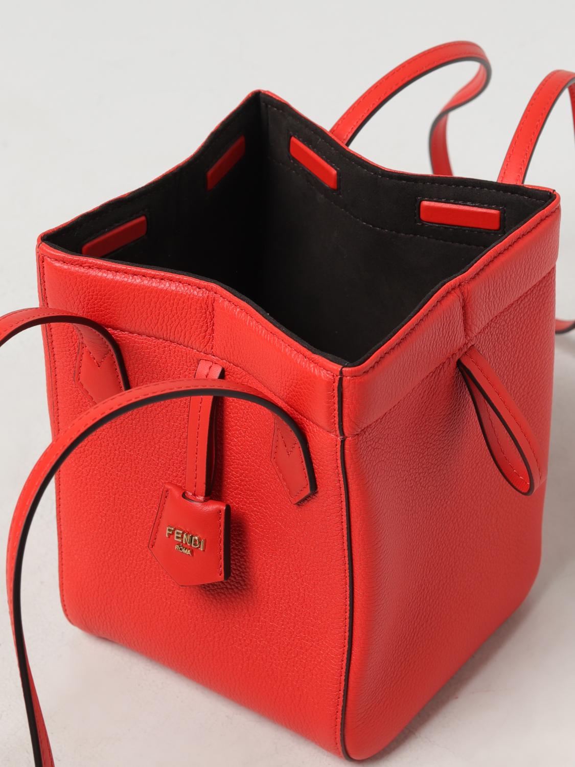 バッグ・カバンその他 FENDI Woman Mini bag Red 8BS083APZA F1NPY Fendi Outlet: Shoulder bag woman - Red | Fendi mini bag