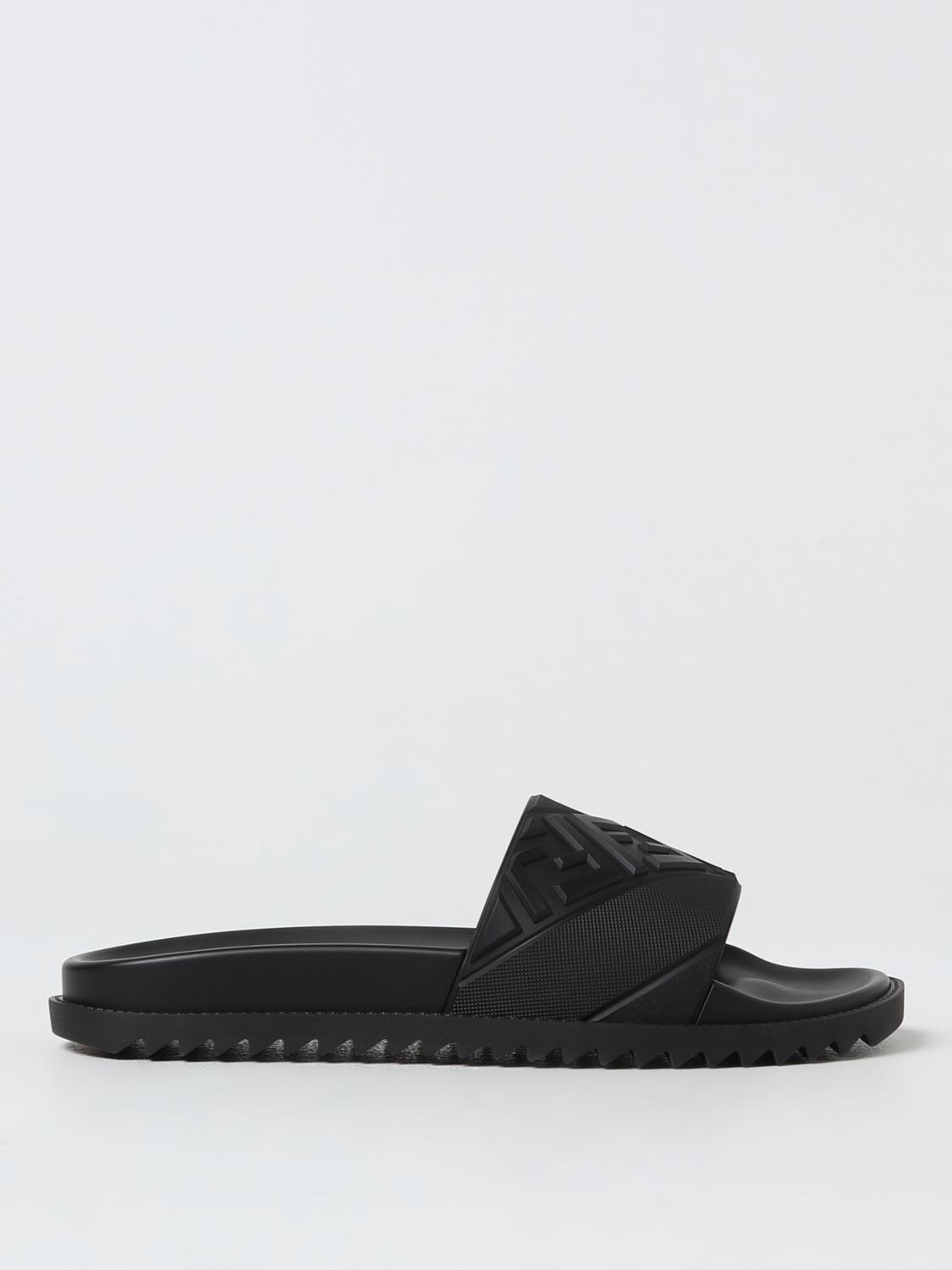 Fendi サンダル メンズ - ブラック | 7X1377ABO2 | GIGLIO.COM