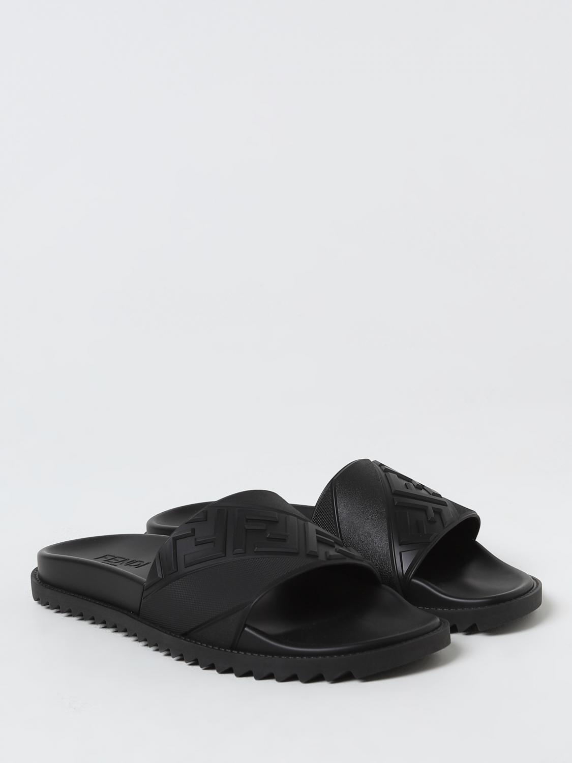 Fendi サンダル メンズ - ブラック | 7X1377ABO2 | GIGLIO.COM