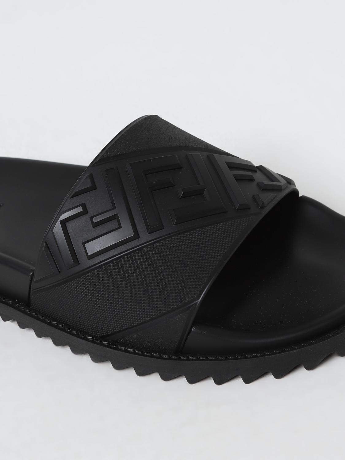 Fendi サンダル メンズ - ブラック | 7X1377ABO2 | GIGLIO.COM