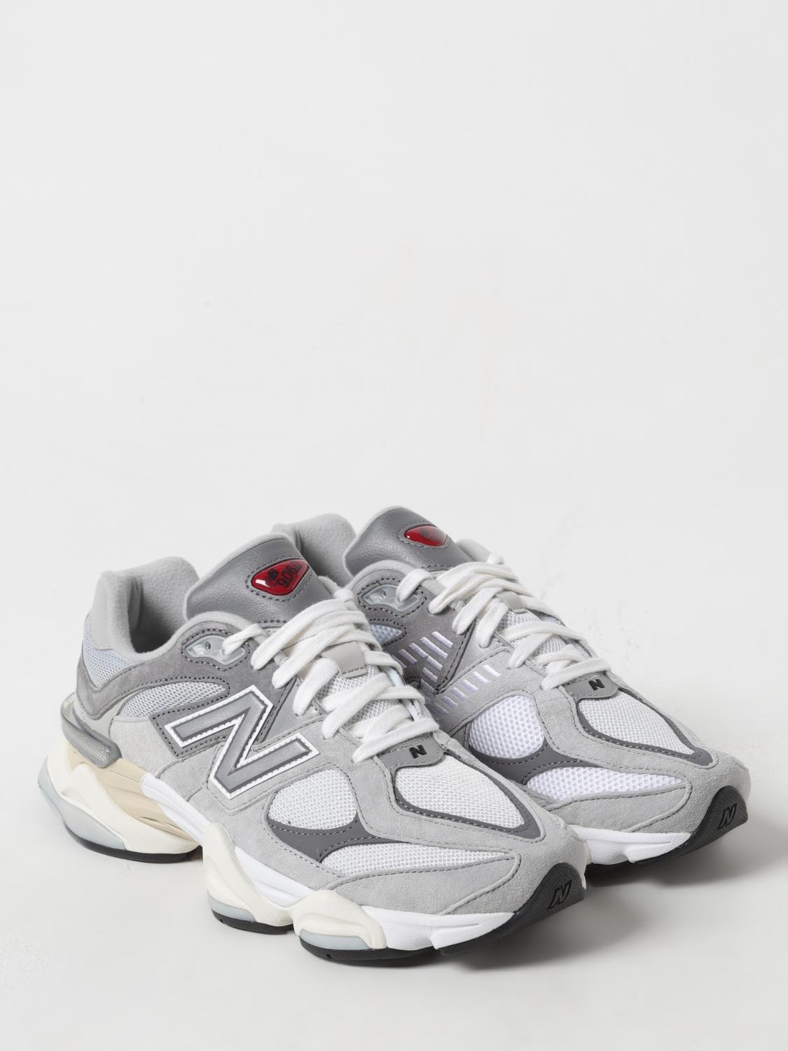 NEW BALANCE SNEAKERS: Sneakers 9060 New Balance in pelle e mesh , Grigio - Img 2