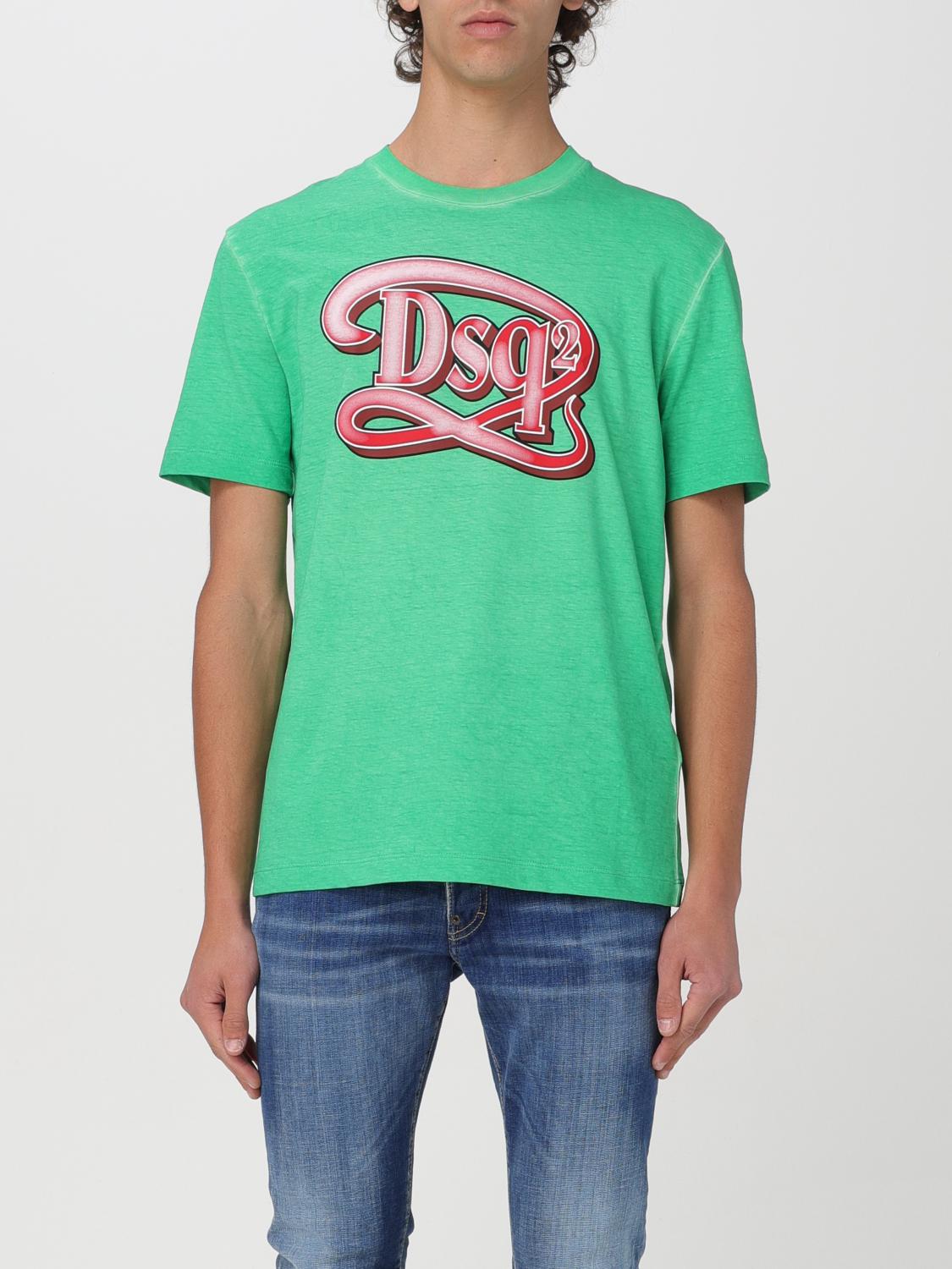 DSQUARED2: T-shirt men - Green | Dsquared2 t-shirt DSQUARED2: T-shirt men - Green | Dsquared2 t-shirt
