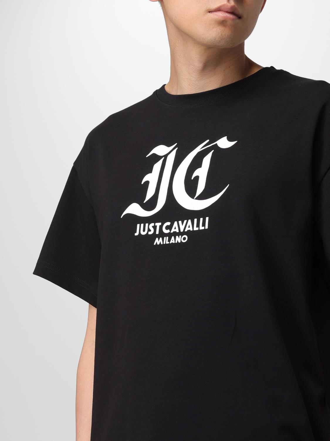 JUST CAVALLI T-SHIRT: T-shirt Monogram Just Cavalli, Nero - Img 3