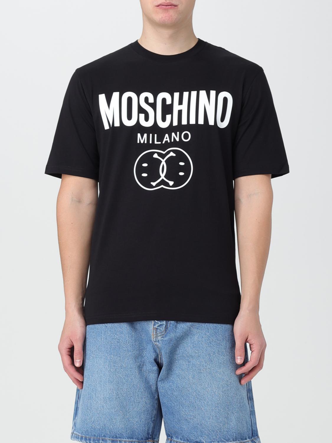 Moschino Couture Cotton Crew Neck T-Shirt - Black | 07257041