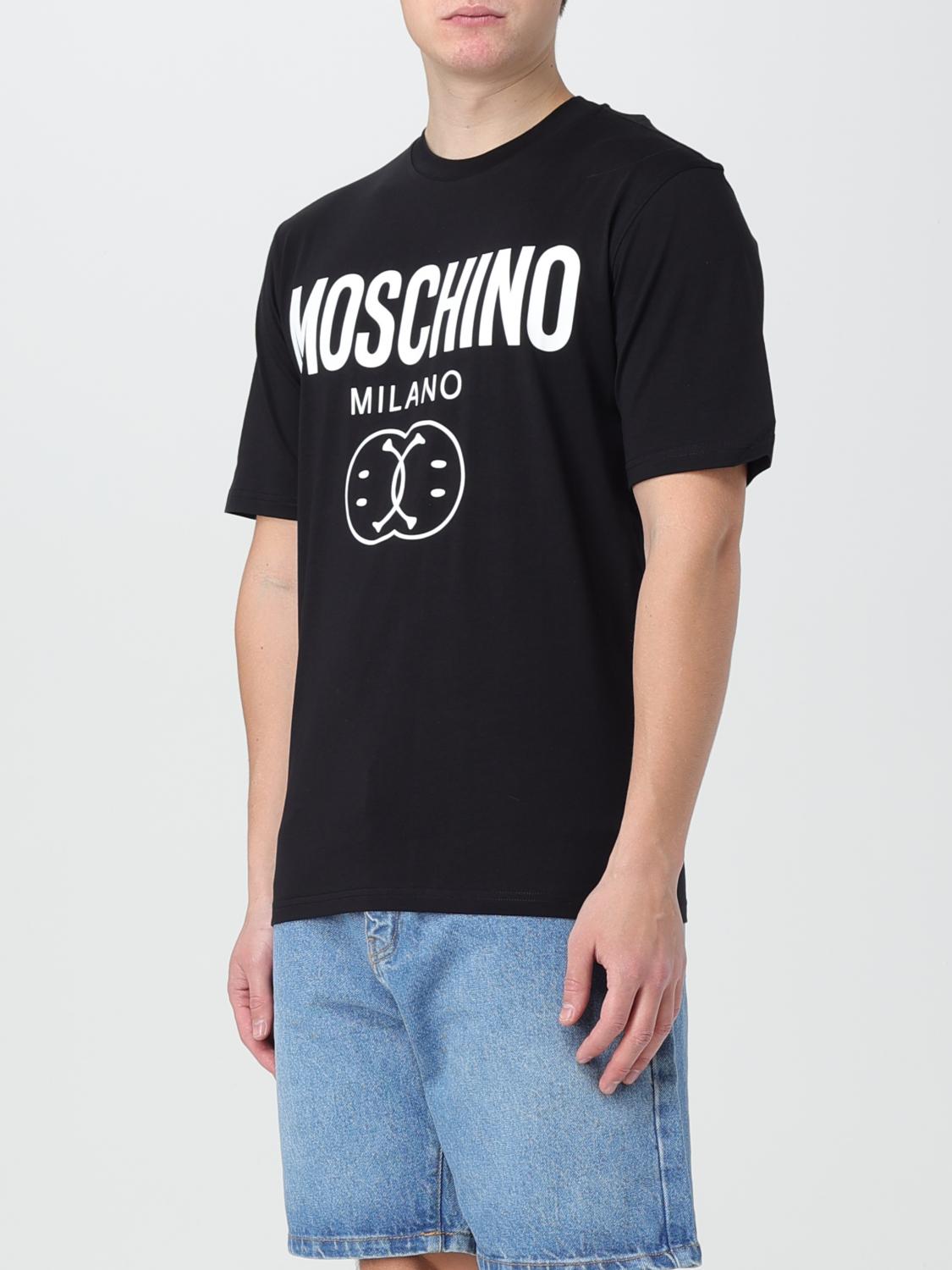 Moschino Couture Cotton Crew Neck T-Shirt - Black | 07257041