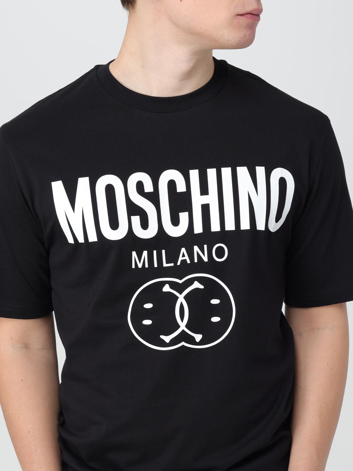 Moschino Couture Cotton Crew Neck T-Shirt - Black | 07257041