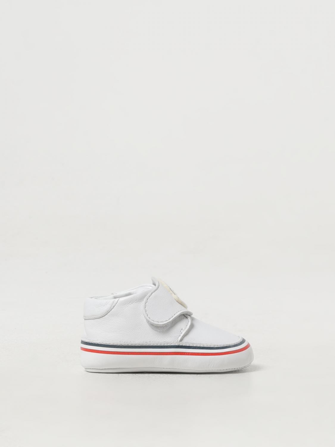 MONCLER BASKETS: Chaussures enfant Moncler, Blanc - Img 1