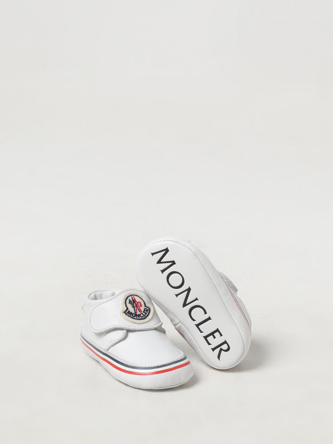 MONCLER BASKETS: Chaussures enfant Moncler, Blanc - Img 2