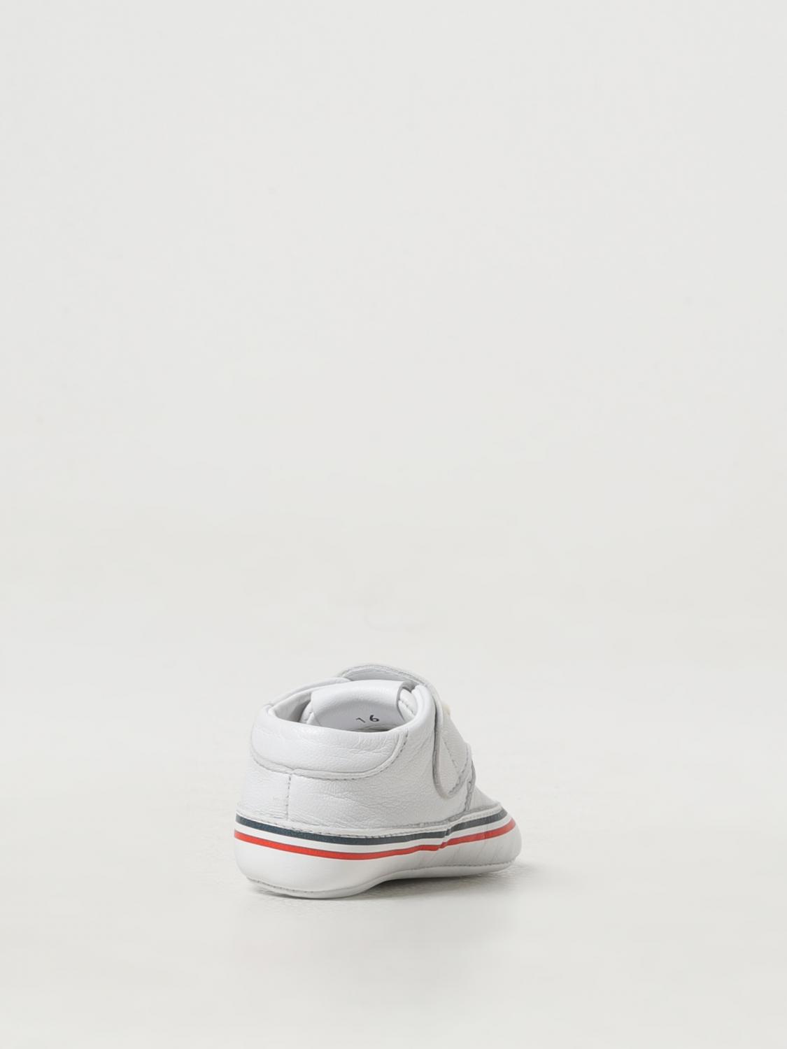 MONCLER BASKETS: Chaussures enfant Moncler, Blanc - Img 3