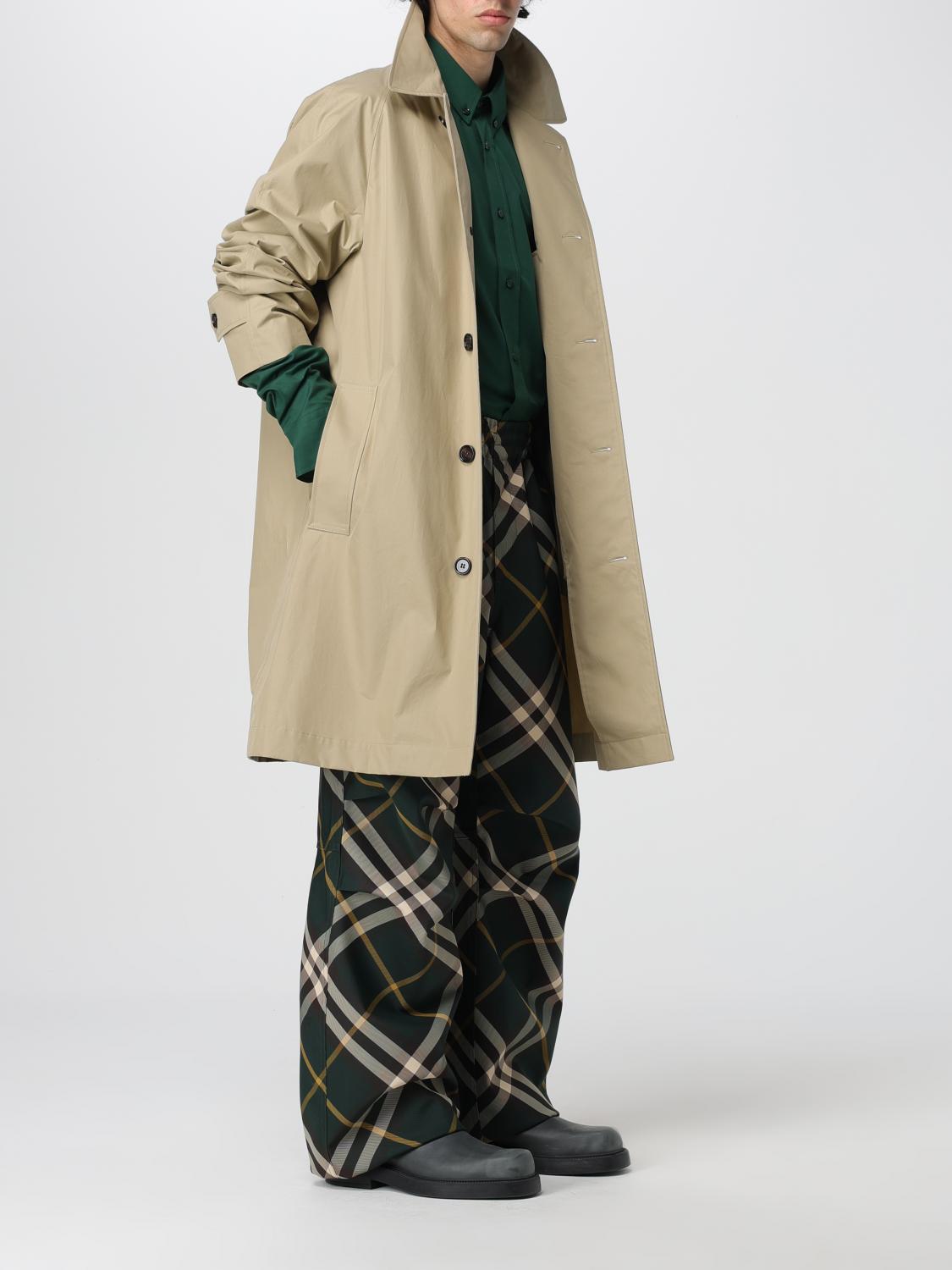 BURBERRY CAMICIA: Camicia Burberry in popeline di cotone , Verde - Img 2