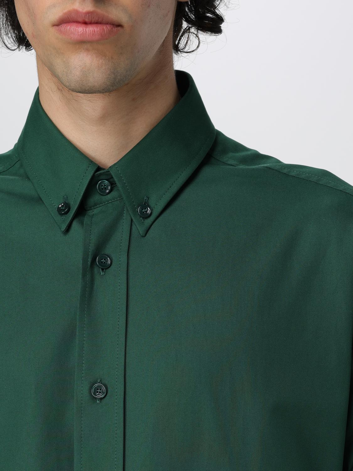 BURBERRY CAMICIA: Camicia Burberry in popeline di cotone , Verde - Img 5