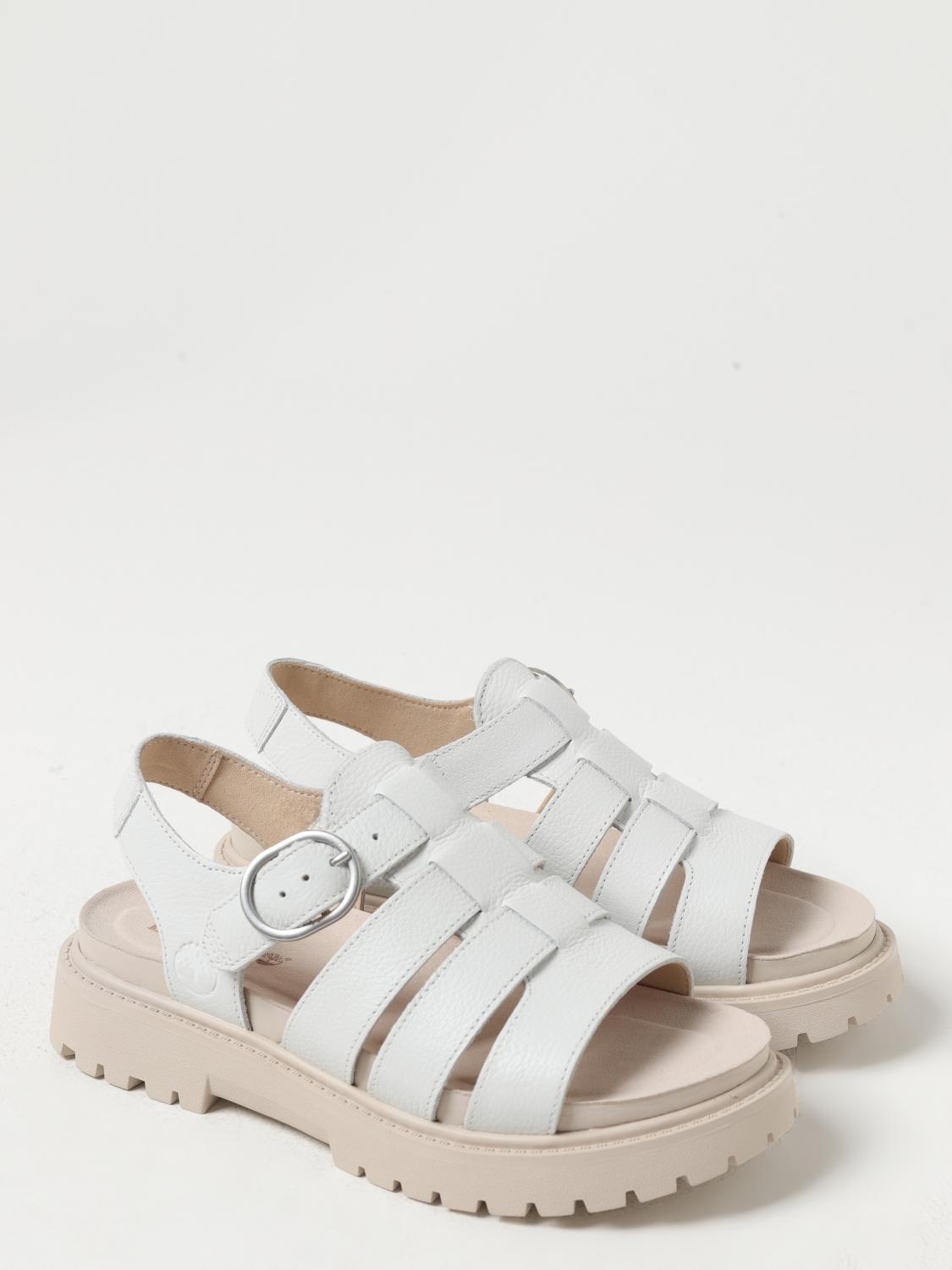 TIMBERLAND FLAT SANDAL: Flat sandals woman Timberland, White - Img 2