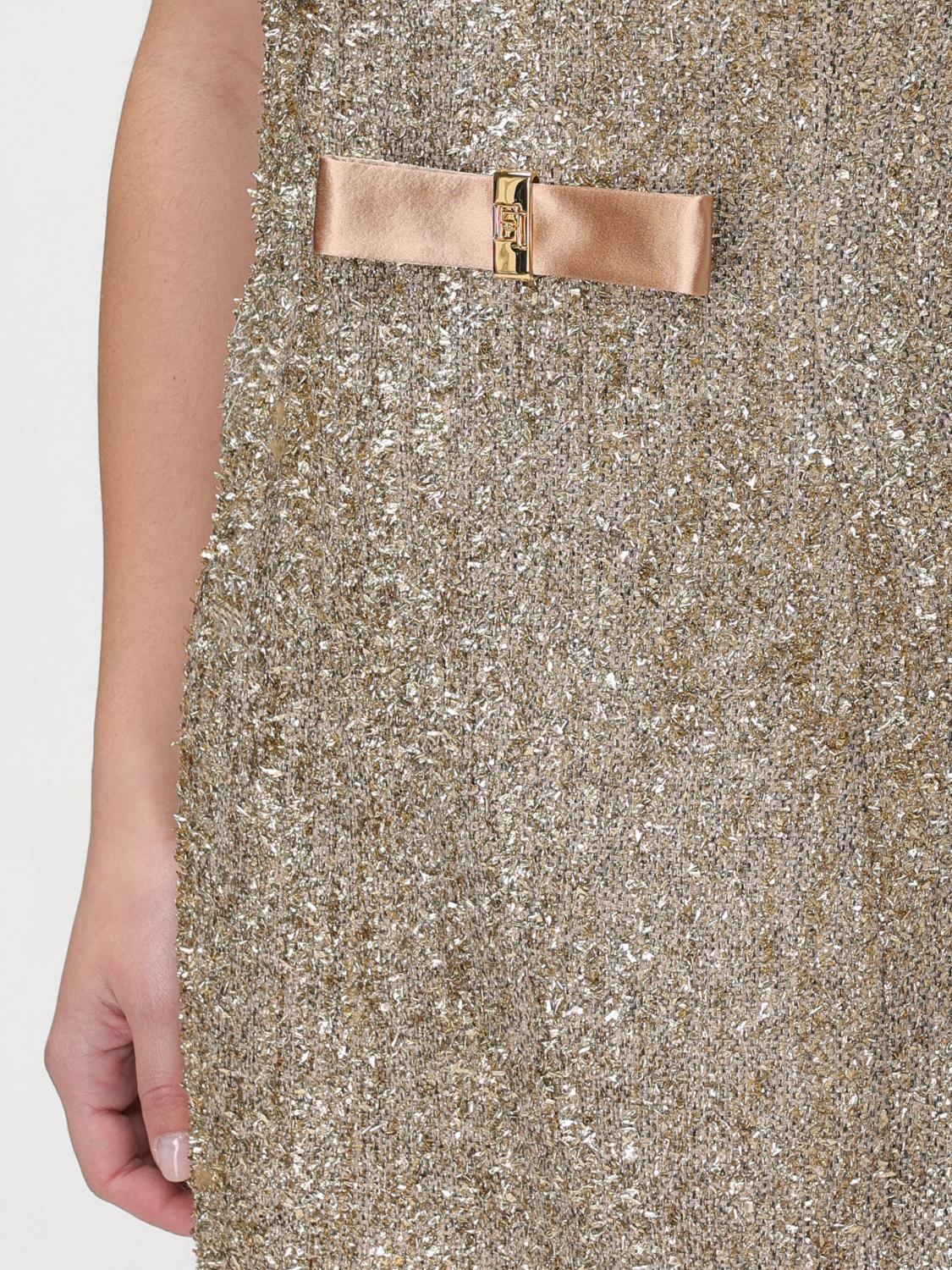 ELISABETTA FRANCHI ABITO: Abito donna Elisabetta Franchi, Oro - Img 3