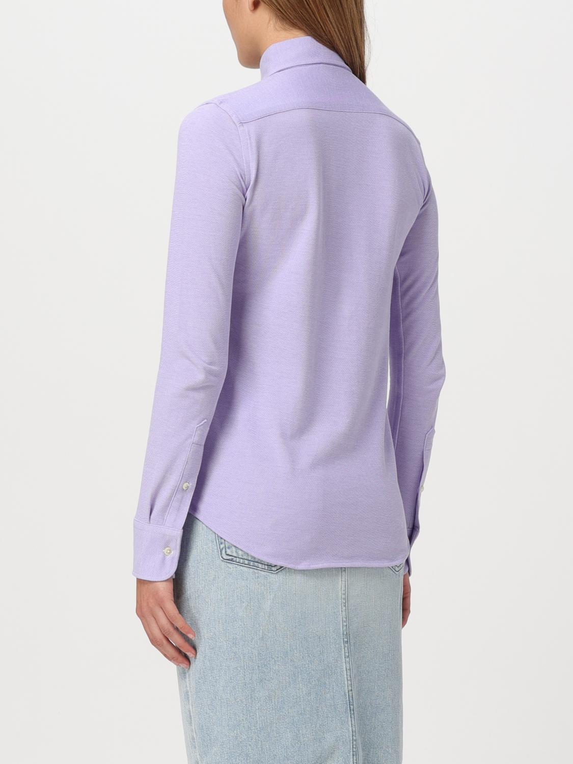POLO RALPH LAUREN HEMDBLUSE: Hemdbluse damen Polo Ralph Lauren, Violett - Img 2