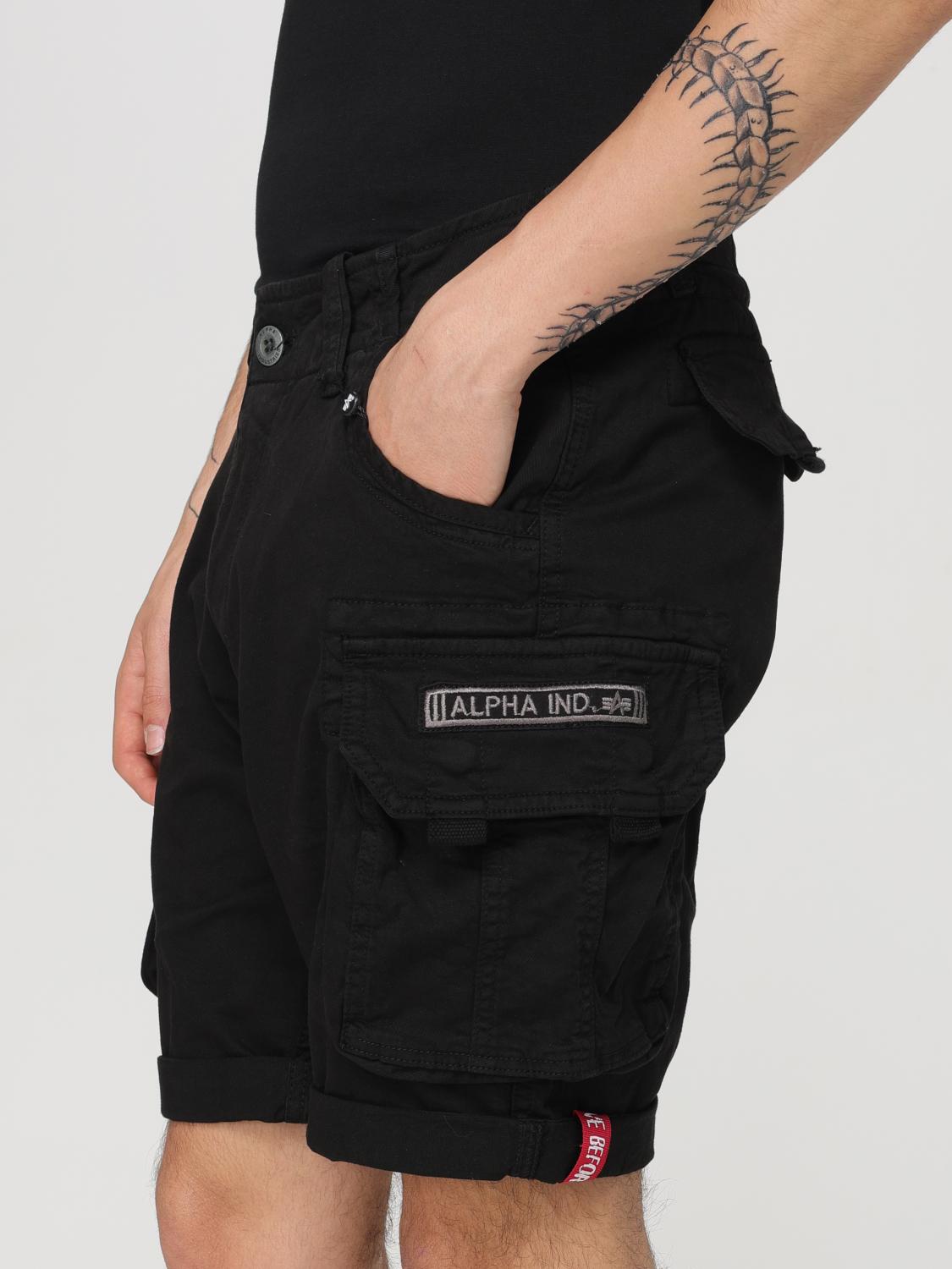 ALPHA INDUSTRIES SHORT: Short homme Alpha Industries, Noir - Img 3