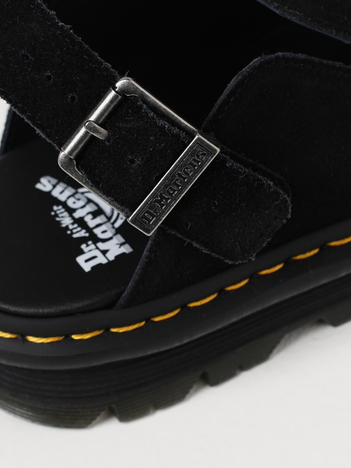 フラットシューズ DR. MARTENS Woman Flat shoes Black 31657001 Zebzag Suede Casual Slingback Platform Mules in Black | Dr